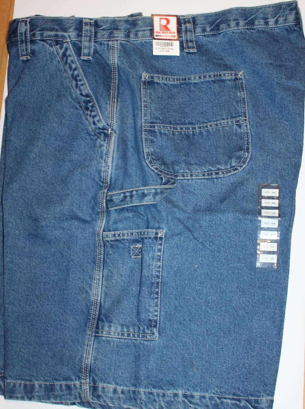Men's Shorts "REAL WORK WEAR" Size 48R Denim Carpenter NWT