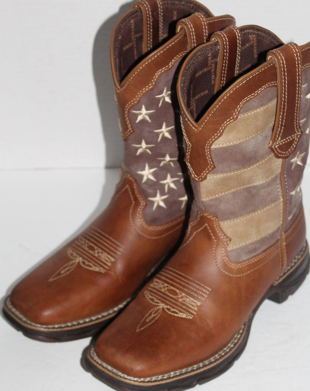 Women Boots "DURANGO" Size 8M US 40 EU Brown Leather NEW