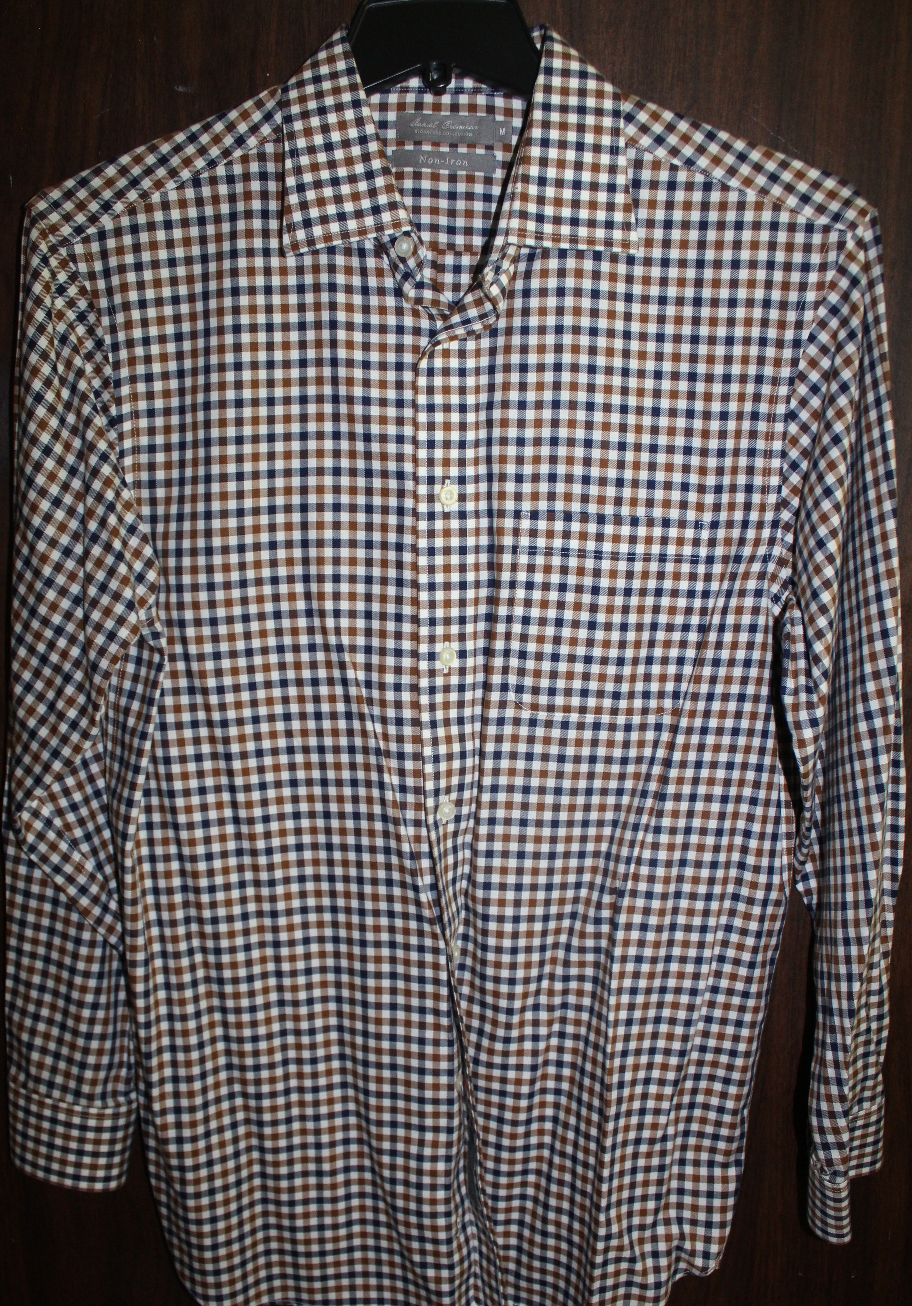 Men  Shirt "DANIEL CREMIEX" Size MEDIUM Multi color Long Sleeve NEW
