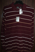 Men Long Sleeve Polo "JoS.A.BANK" Size LARGE Burgandy NWT
