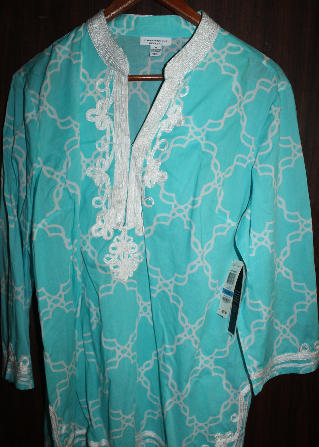 Women Top "CHARTER CLUB" Size X-Large 100% Cotton NWT