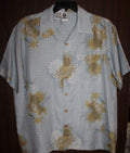 Men Summer Shirt "KENNINGTON" Size LARGE Blue NEW