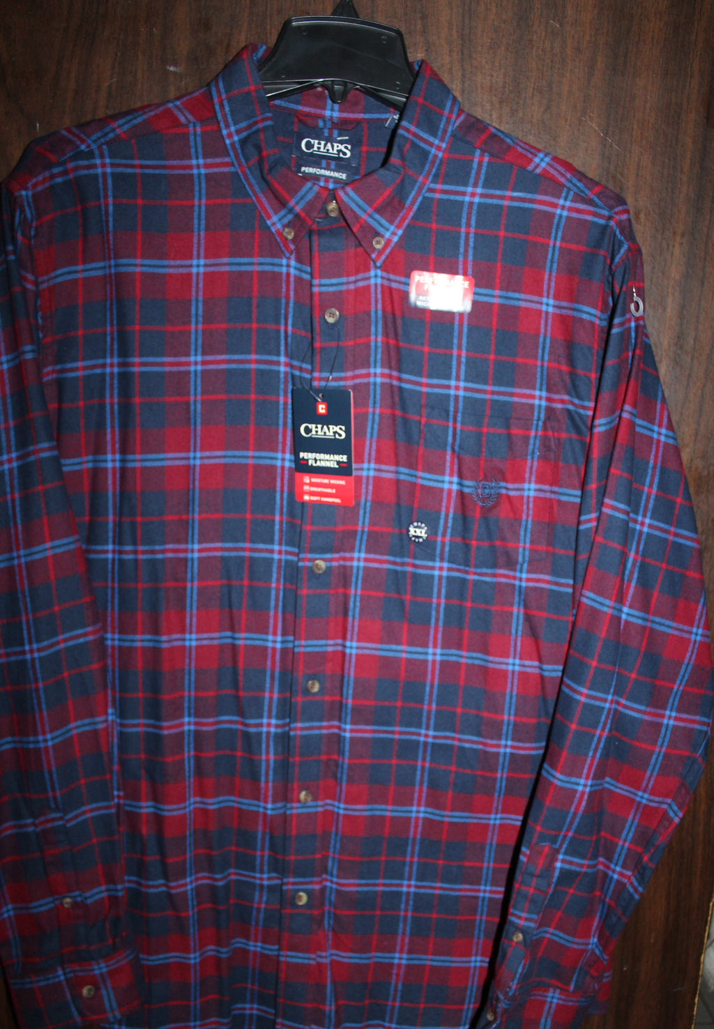 Men Flannel Shirt "CHAPS" Size XX-Large Multi-Color NWT