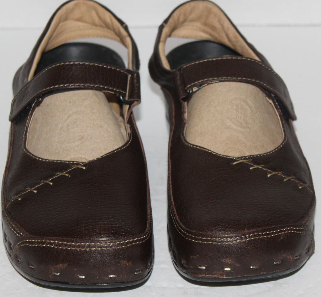 Women Sandals "WOLKY" Size US 11.5M EU 42 Brown Leather