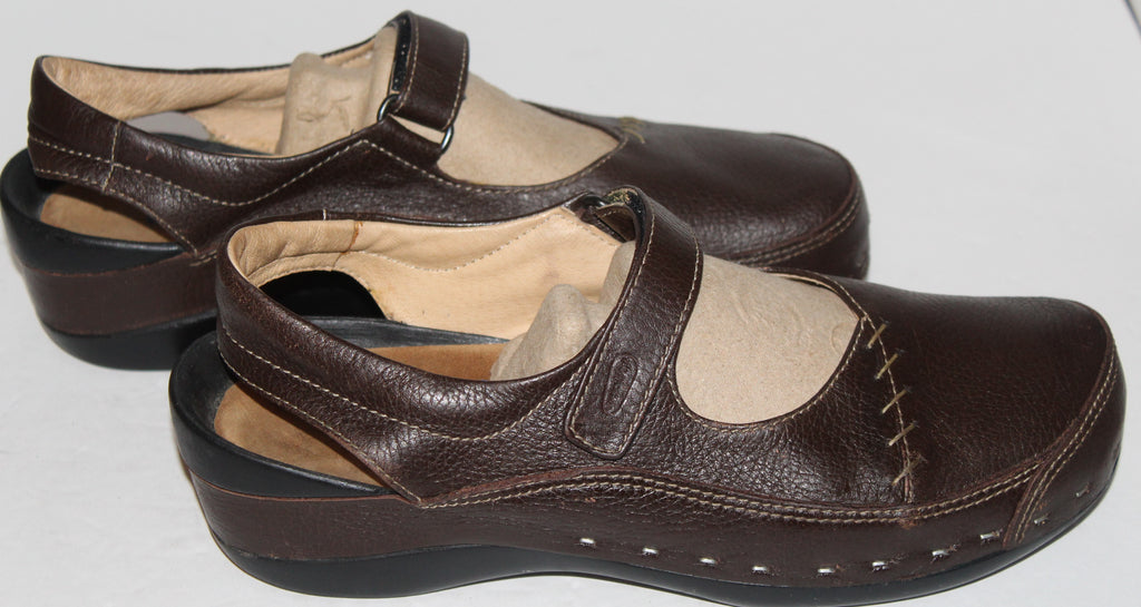 Women Sandals "WOLKY" Size US 11.5M EU 42 Brown Leather