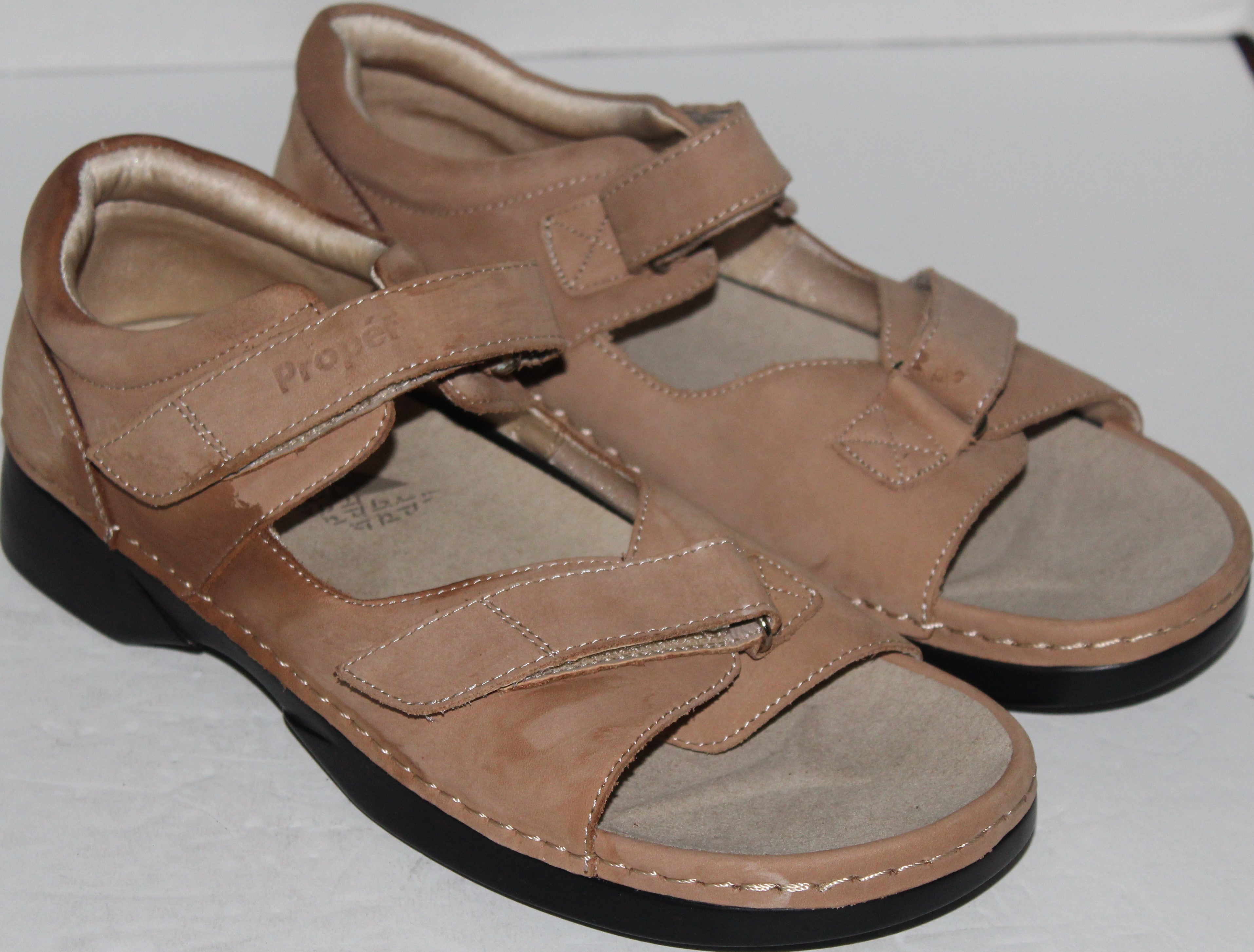Women Sandals "PROPET" Size 11EEEE Leather Upper  Brown NEW