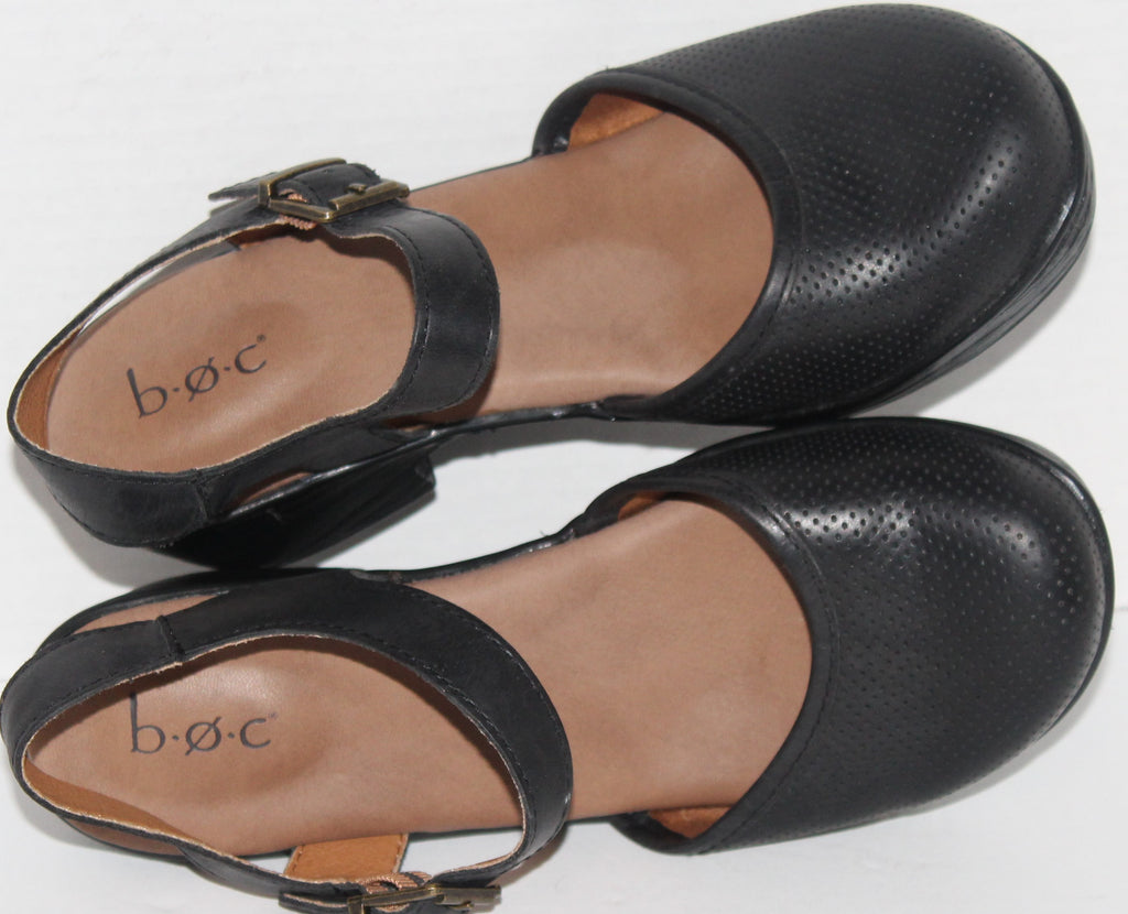 Women Shoes "BOC" Sandals Size 8M Black Leather