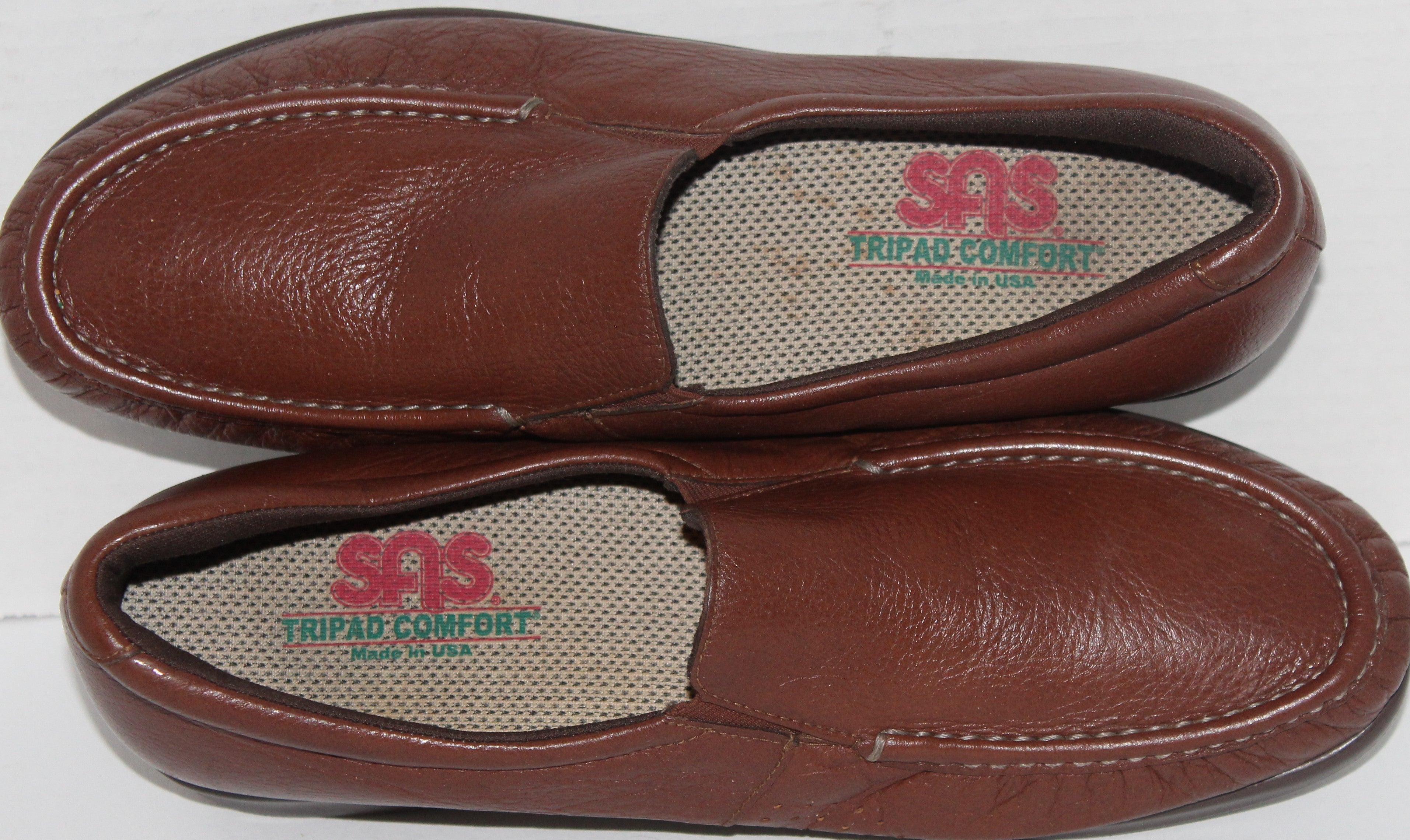 Women Shoes "SAS" Loafers Size 11M Brown Leather NEW