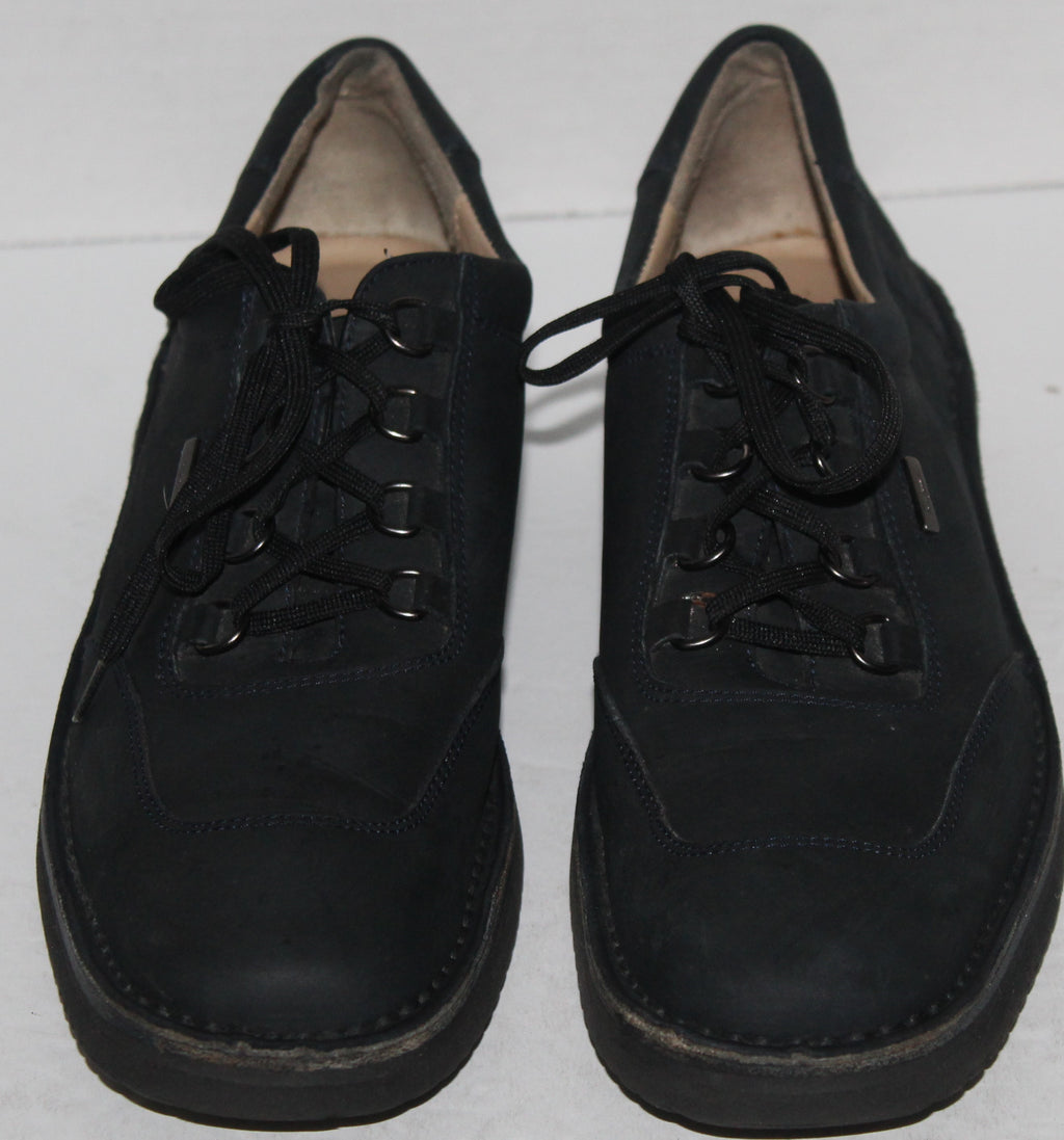 Women Shoes "SALVATORE FERRAGAMO" Sport Oxfords Size 8AAAA Blue ITALY