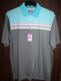 Men Short Sleeve Polo "ARISTO EIGHTEEN" Size X-LARGE Multi Color NWT