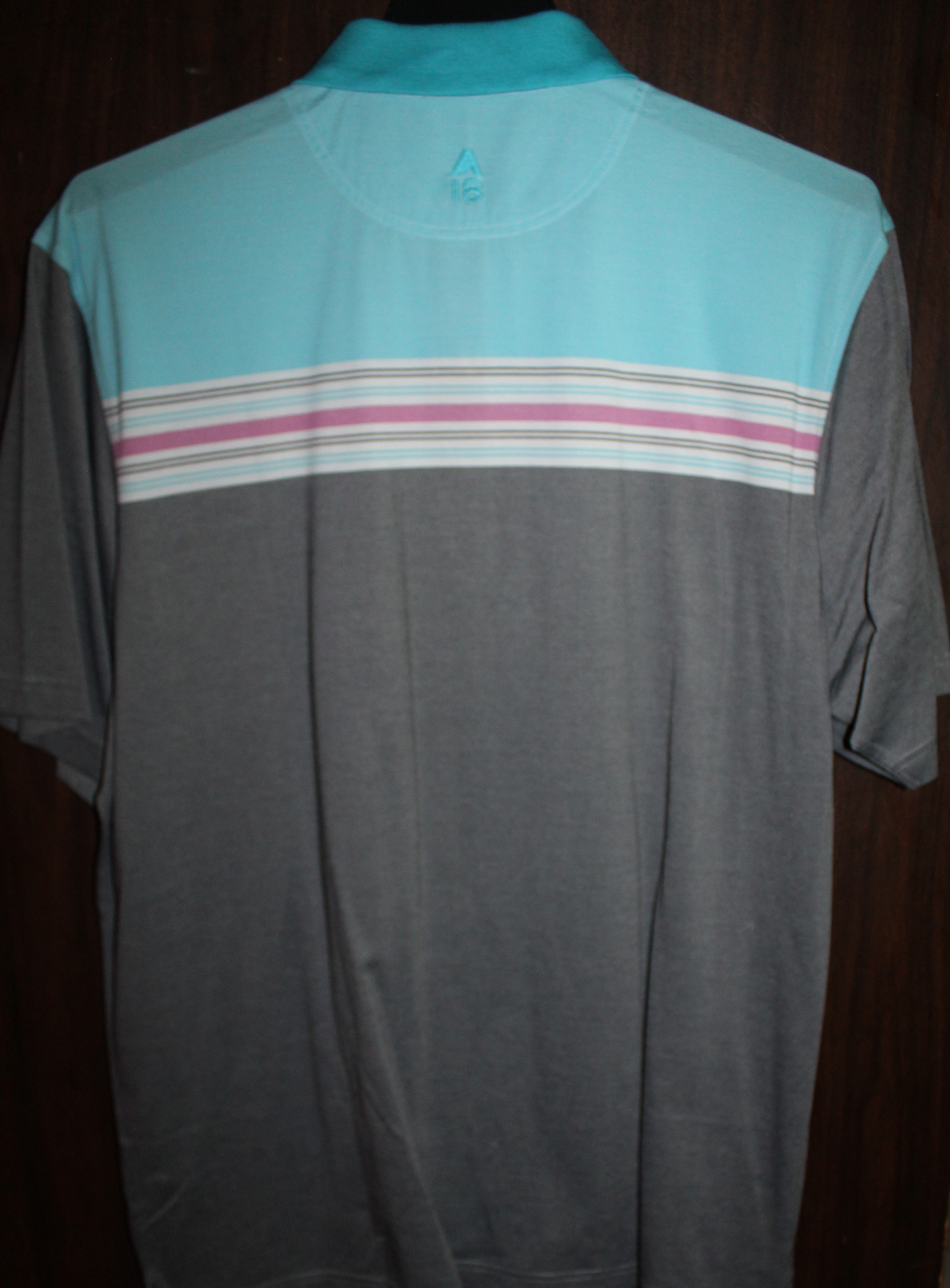 Men Short Sleeve Polo "ARISTO EIGHTEEN" Size X-LARGE Multi Color NWT