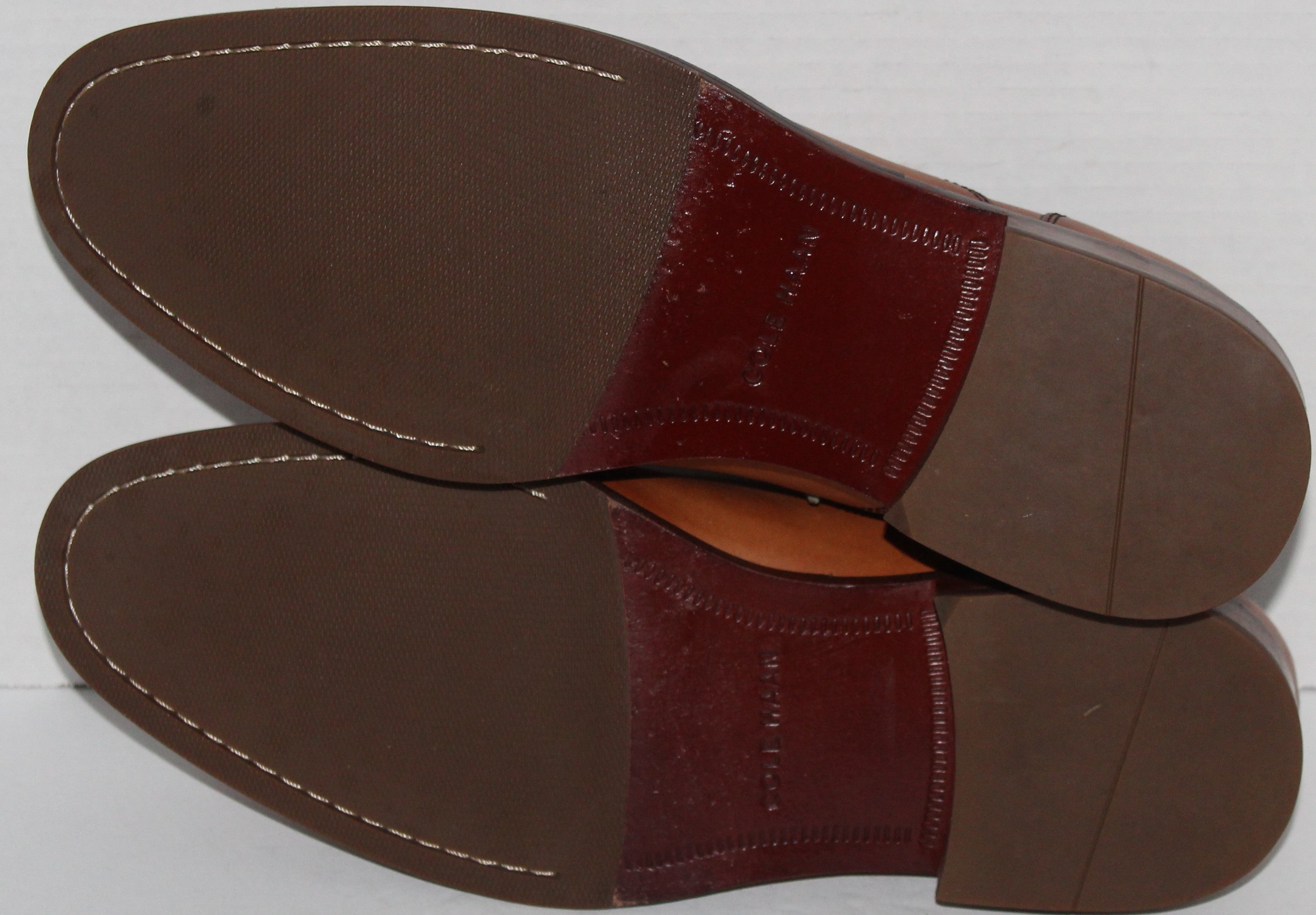 Men Dress Oxfords "COLE HAAN" Size 9.5M Brown NEW