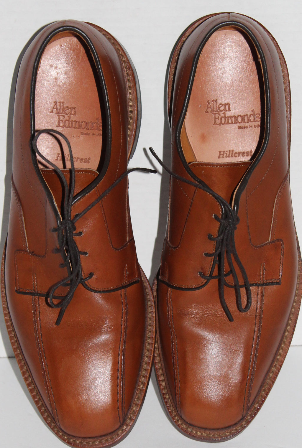 Men Shoes "ALLEN EDMONDS" Oxfords Size 9B Brown Leather