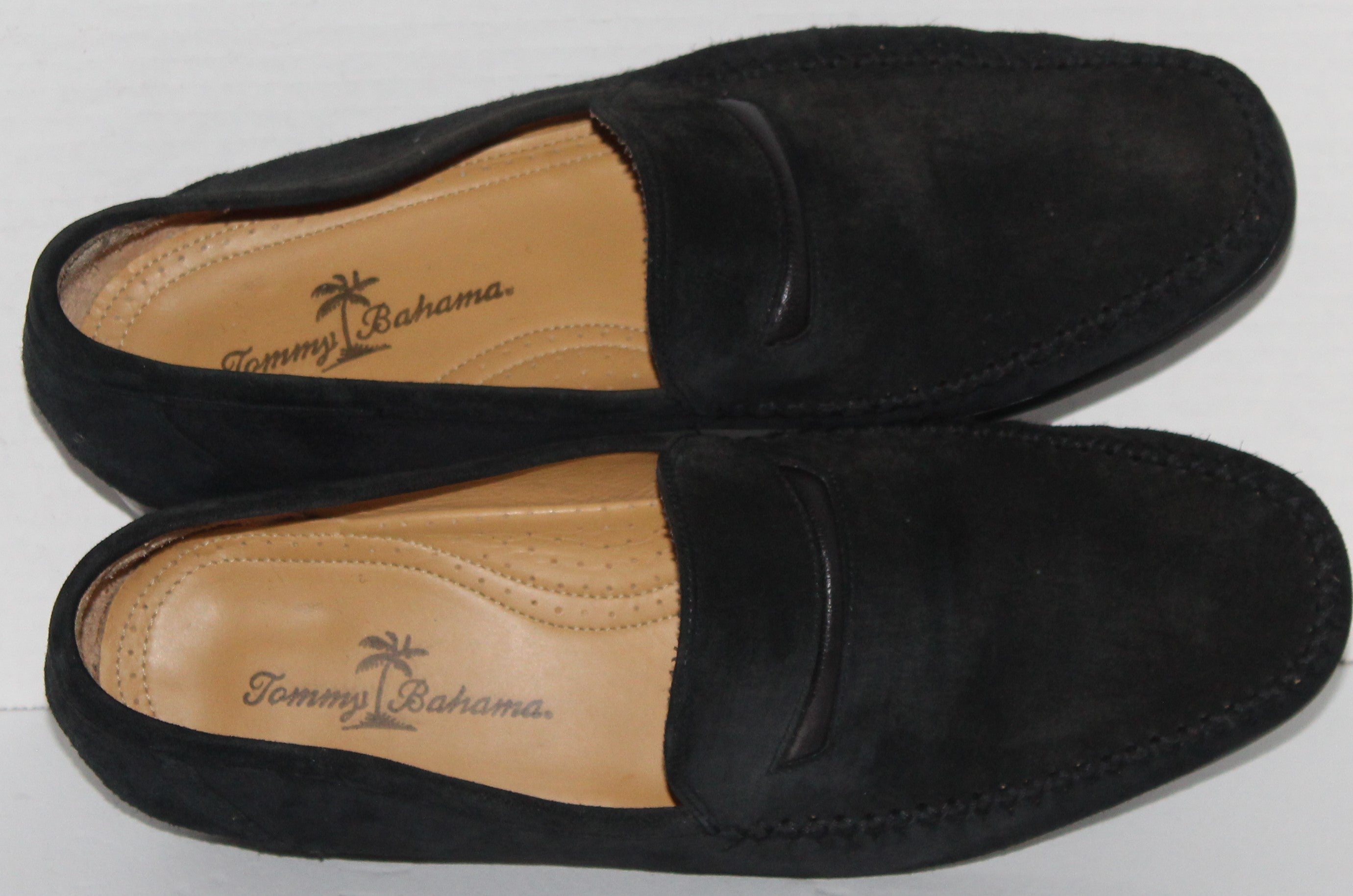 Men Shoes "TOMMY BAHAMA"Loafers Size 9M Black Suede