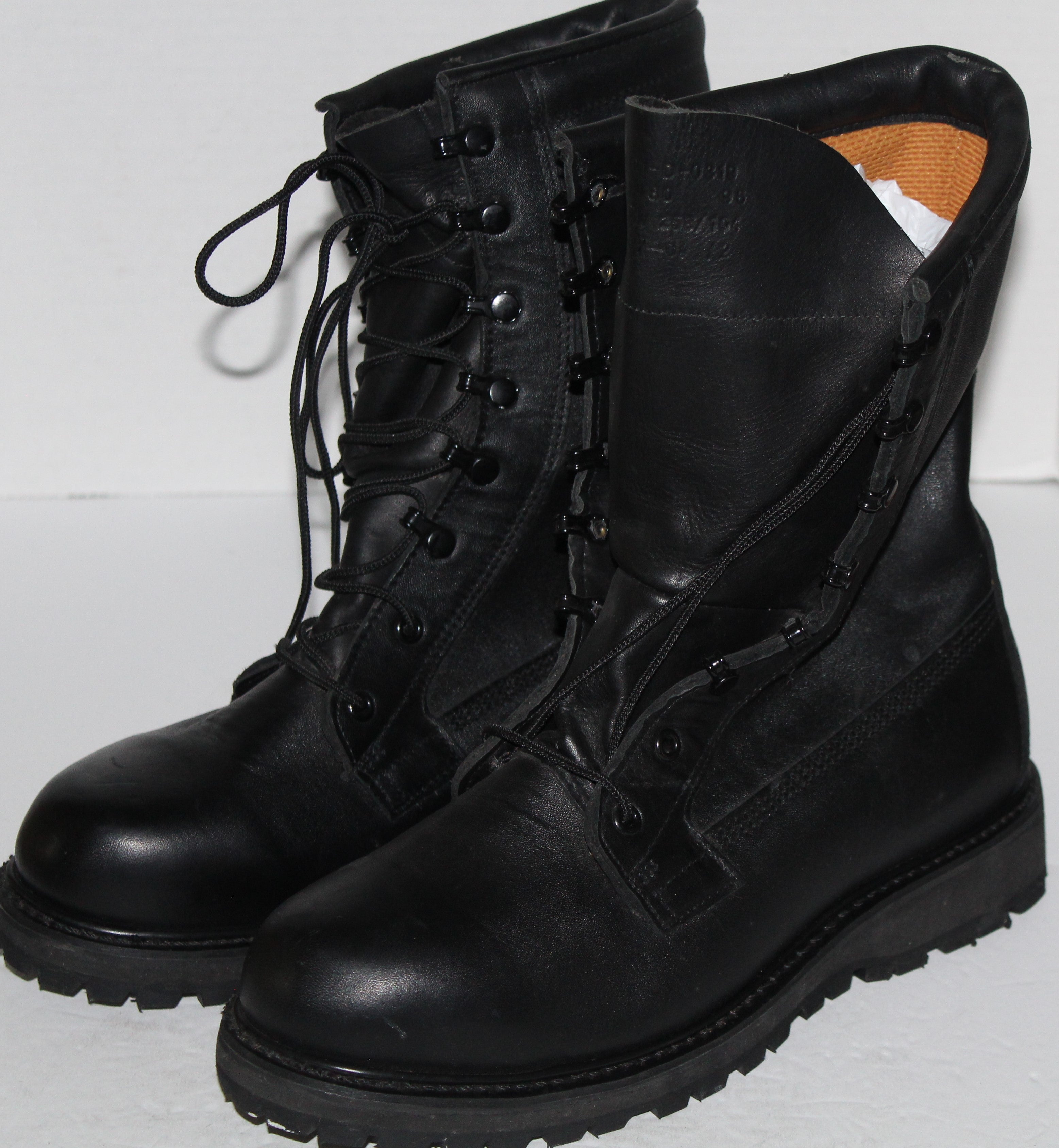 Men Boots "BATES" Ankle Size 12 Black Leather NEW