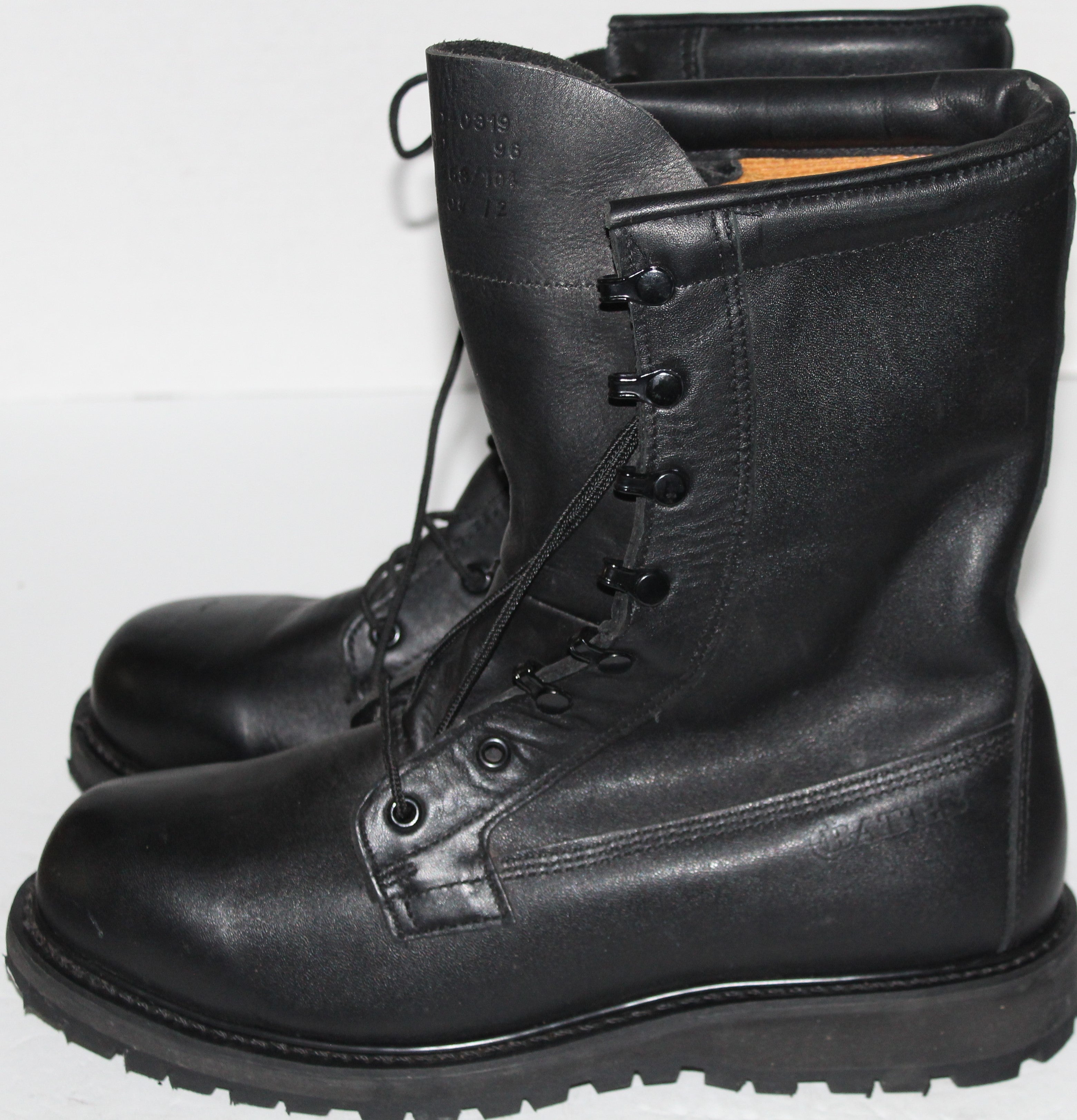 Men Boots "BATES" Ankle Size 12 Black Leather NEW