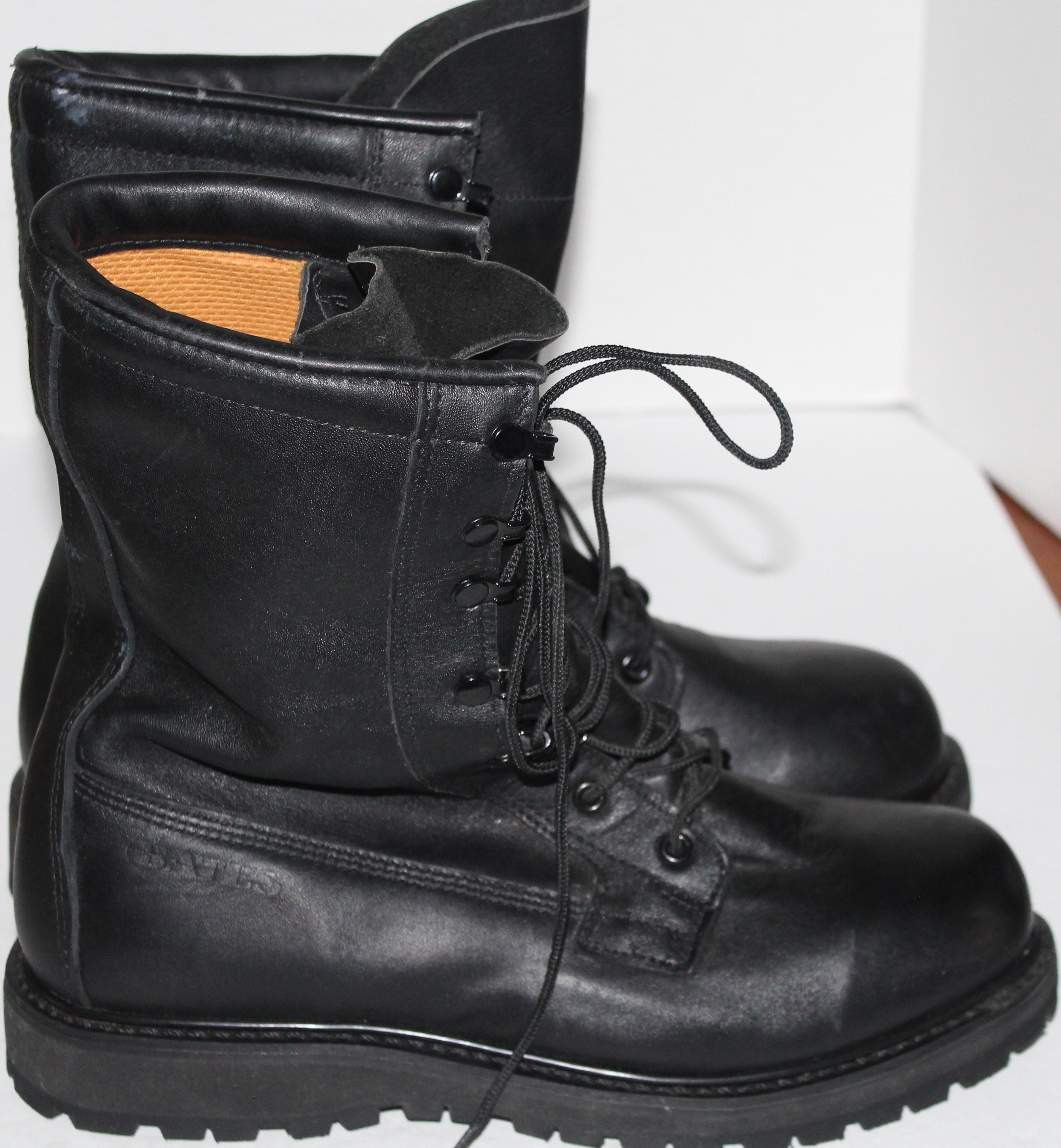 Men Boots "BATES" Ankle Size 12 Black Leather NEW