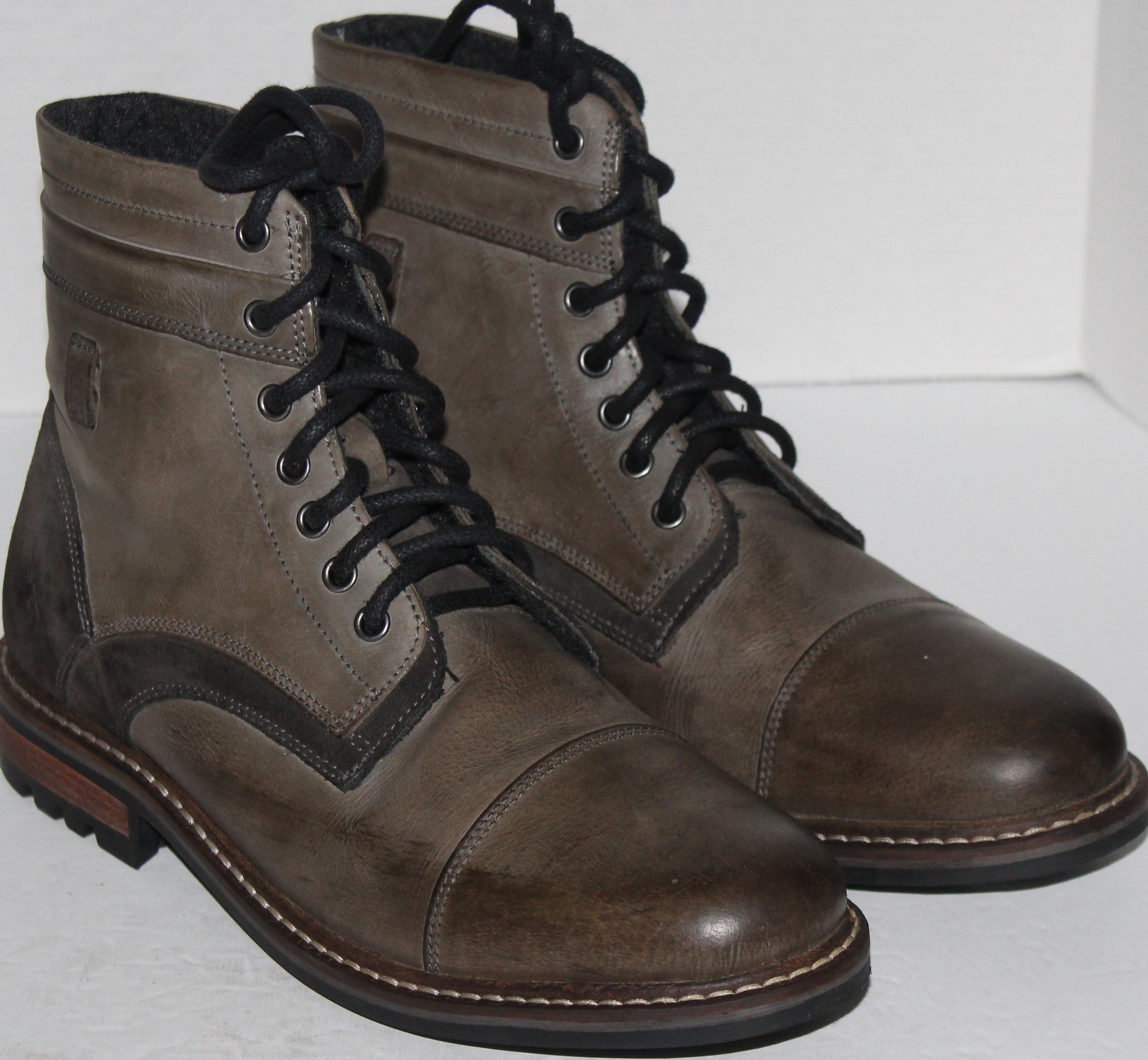 Men's Ankle Boots "OUTPOST" Size 11 Grey Leather NEW
