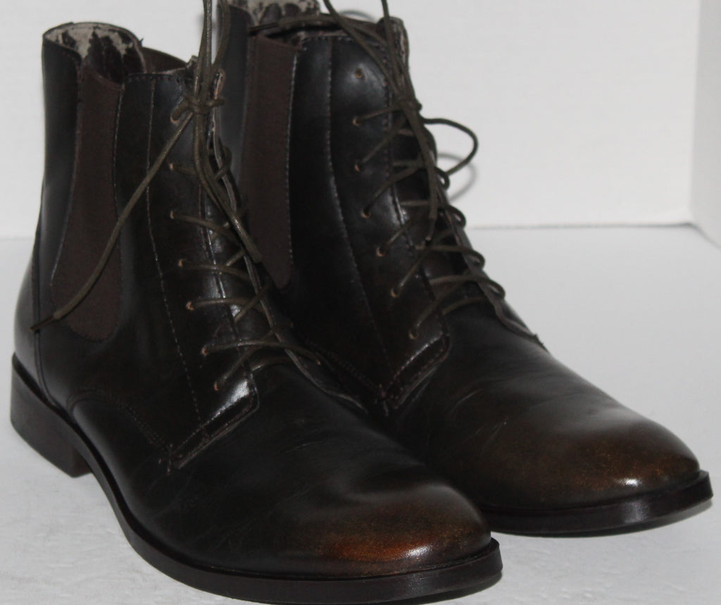 Men's Ankle Boots "MARC ANTHONY" Size 13 M Leather Upper Brown