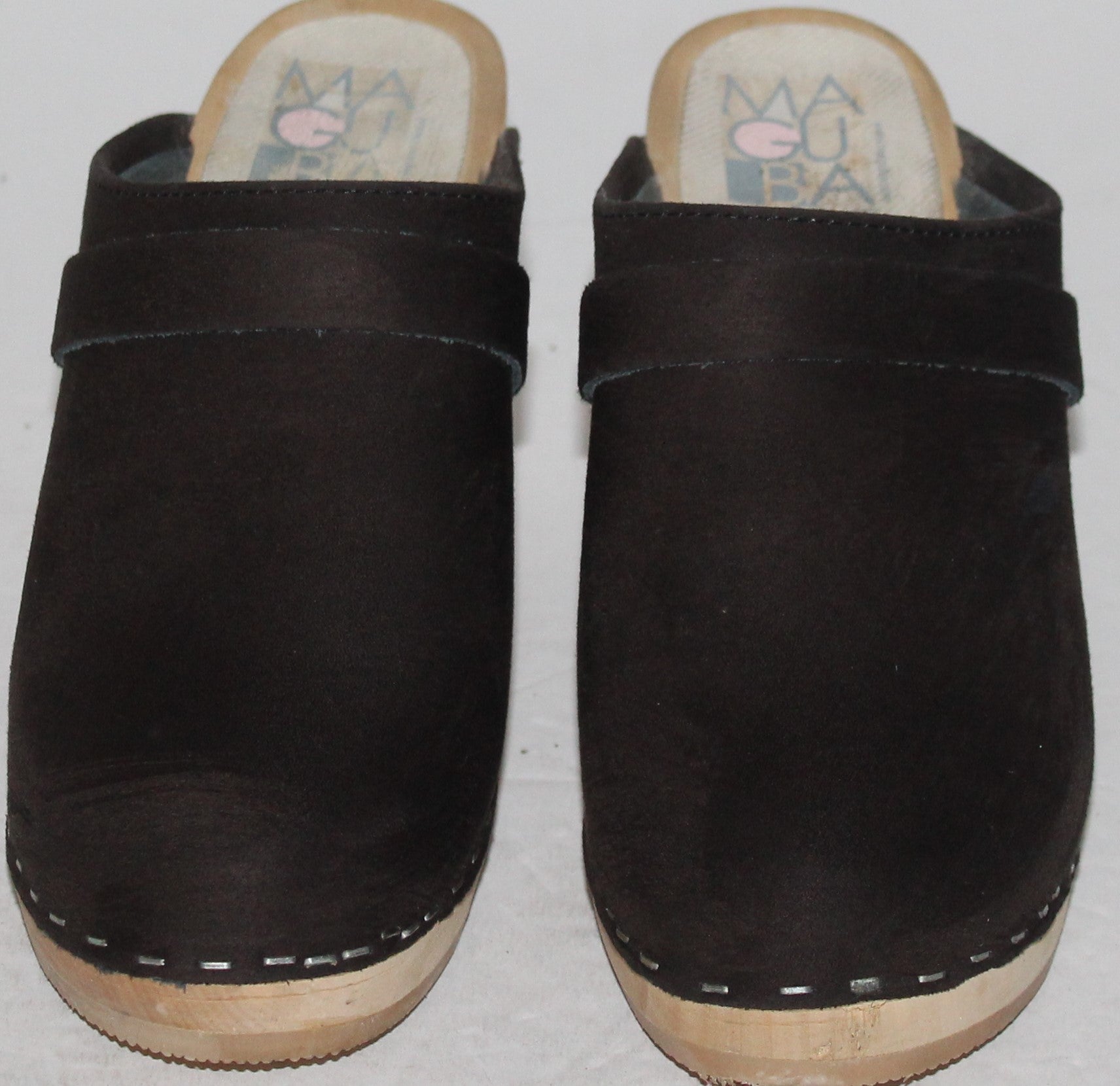Women Shoes "MAGUBA" MULES Size US 7.5 EU 38 Black Suede