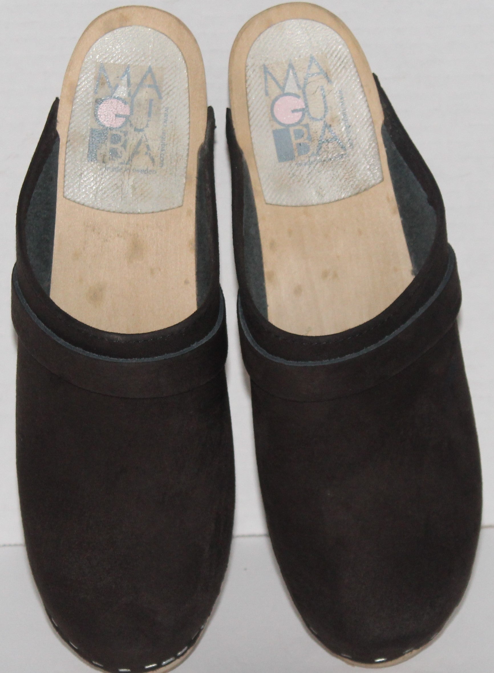 Women Shoes "MAGUBA" MULES Size US 7.5 EU 38 Black Suede