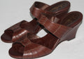 Women Shoes "COLE HAAN" Mules Size 7.5B Brown Leather