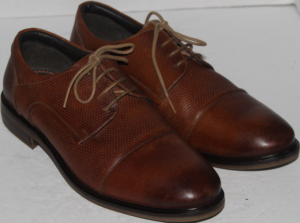 Men Shoes "JOSEF SEIBEL" Oxfords Size US 9 EU 42 Brown Leather