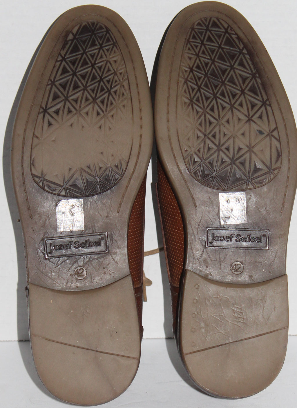 Men Shoes "JOSEF SEIBEL" Oxfords Size US 9 EU 42 Brown Leather
