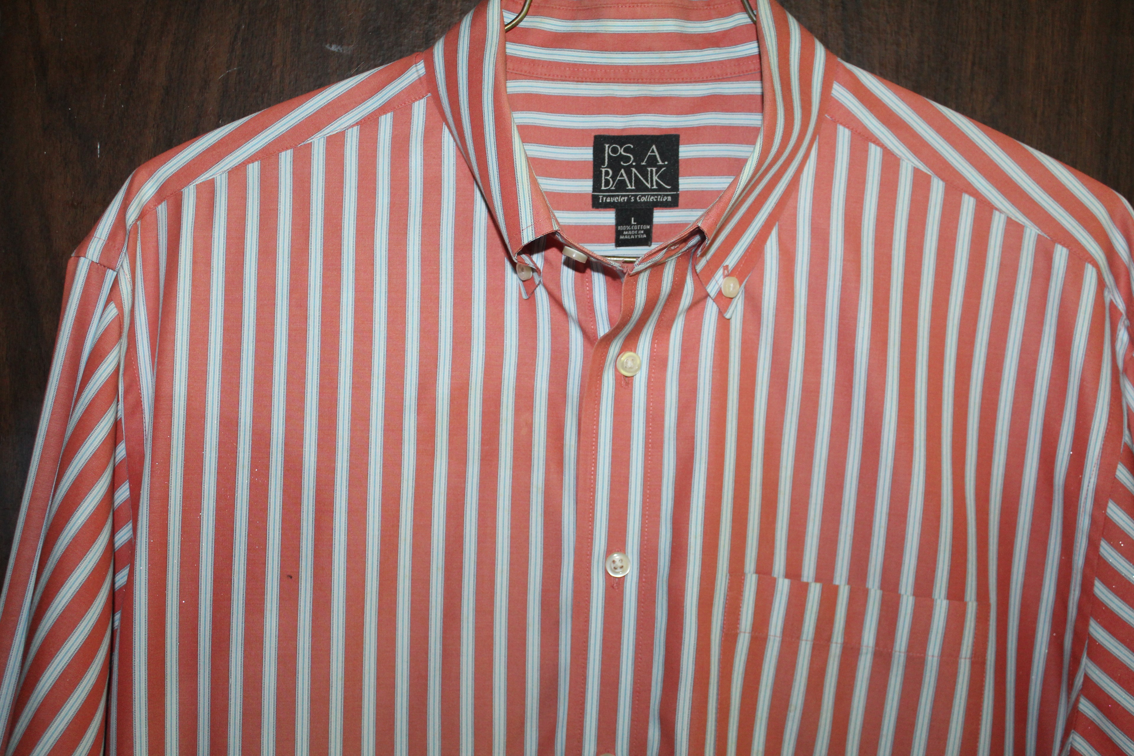 Men Shirt "JoS.A.BANK" Size Large Multi -Color NEW