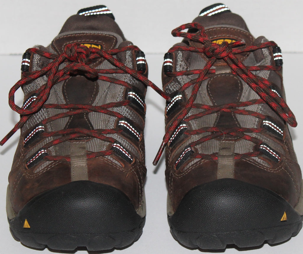 Men Sport Oxfords "KEEN" Size 7.5EE Brown Leather Safety Toe NEW