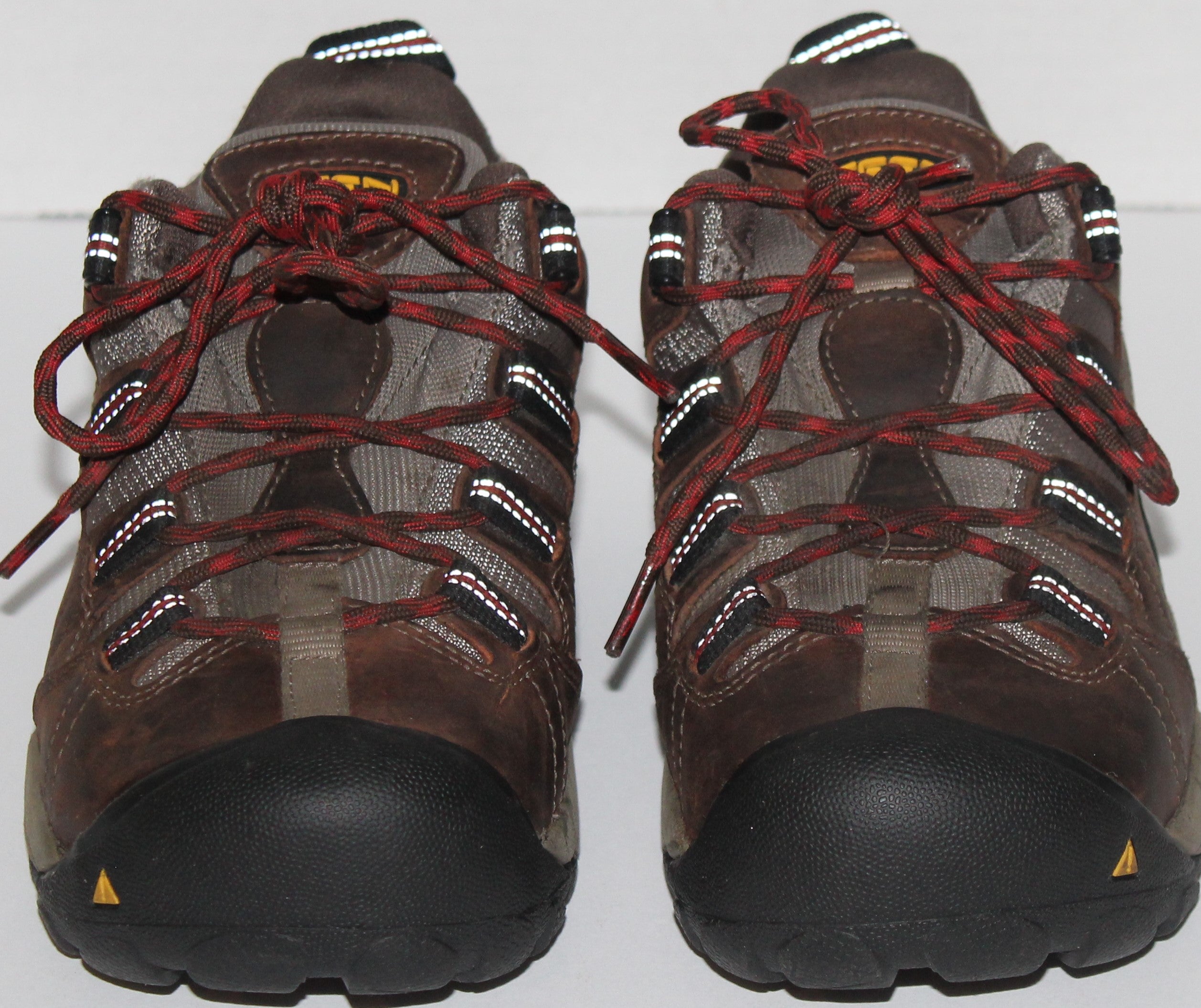 Men Sport Oxfords "KEEN" Size 7.5EE Brown Leather Safety Toe NEW