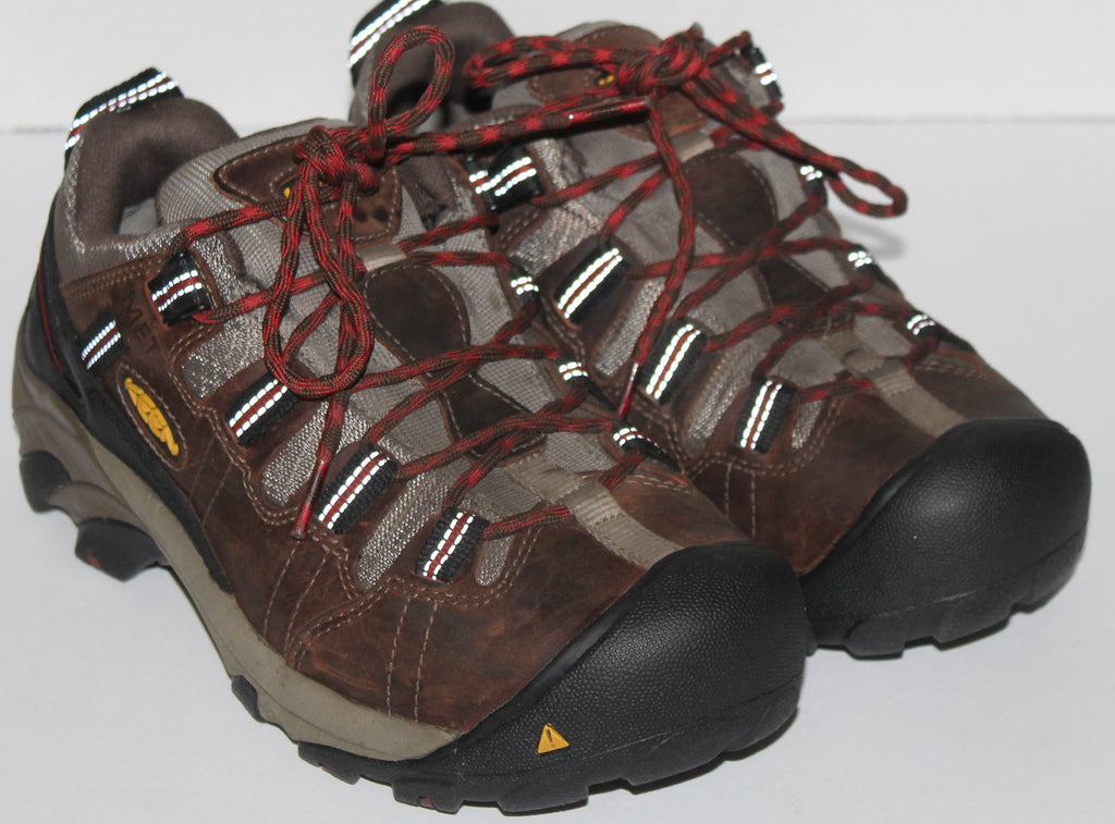 Men Sport Oxfords "KEEN" Size 7.5EE Brown Leather Safety Toe NEW