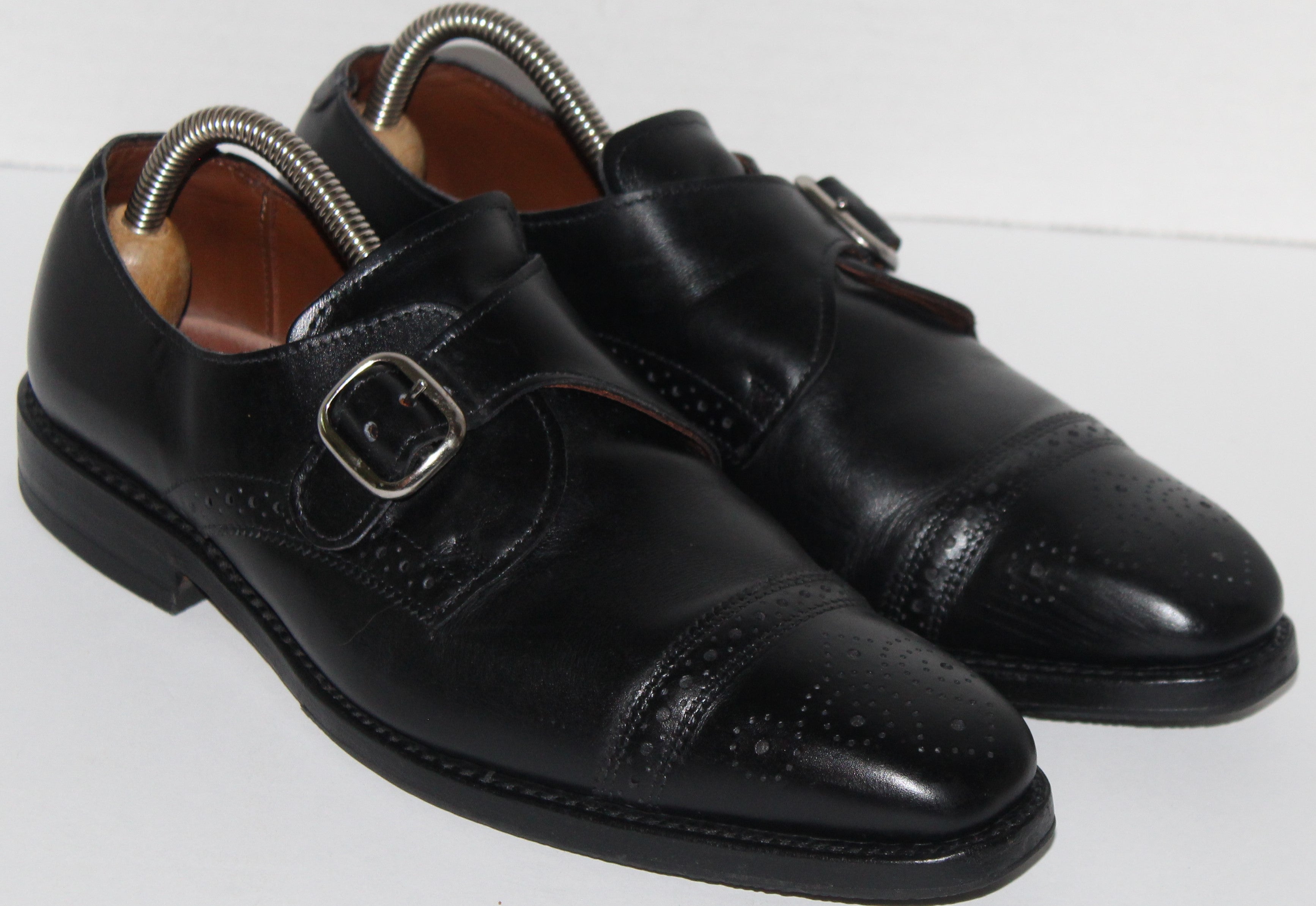 Men Shoes "ALLEN EDMONDS" Loafers Size 7D Black Leather