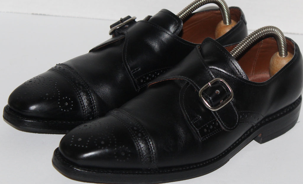 Men Shoes "ALLEN EDMONDS" Loafers Size 7D Black Leather