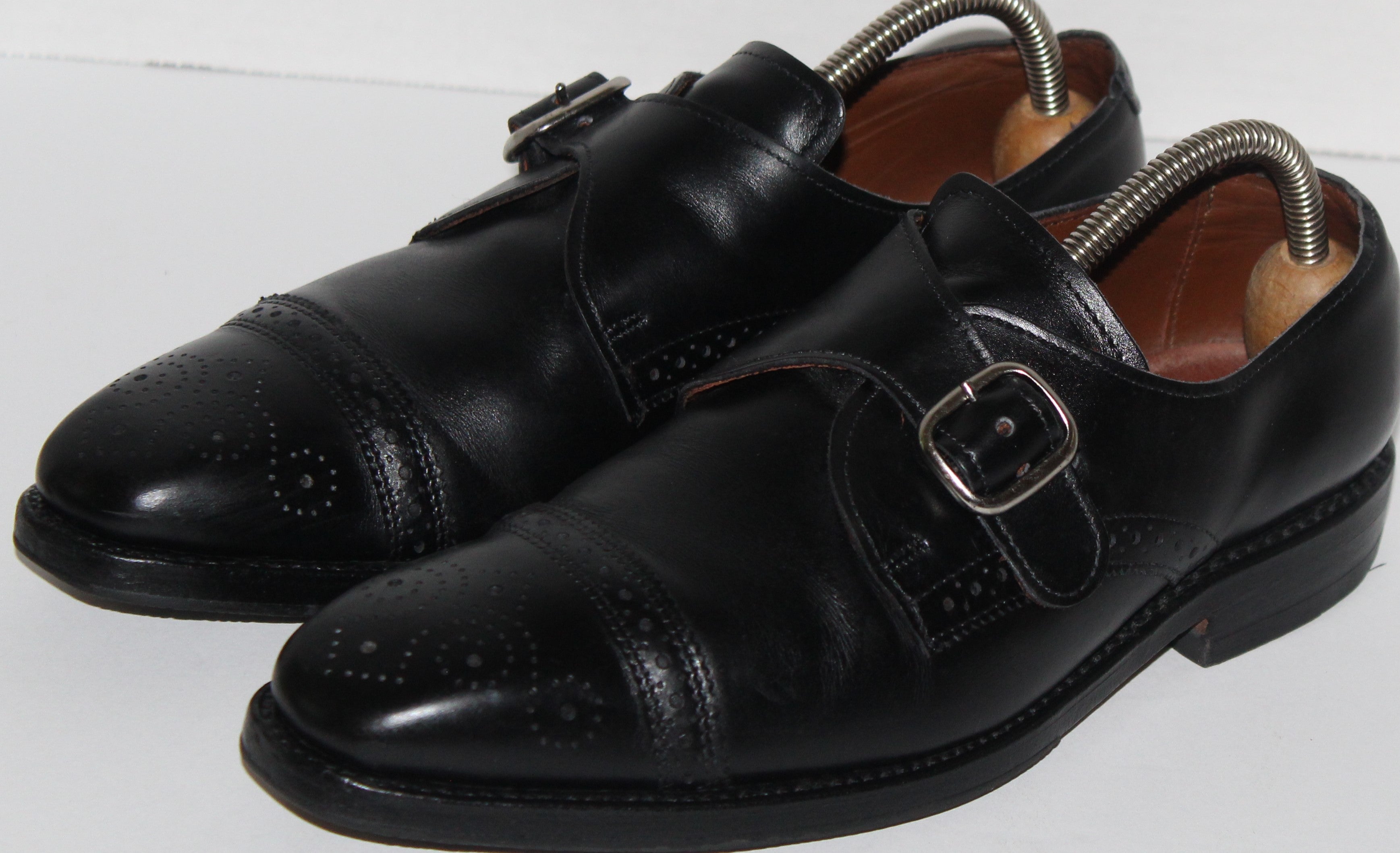 Men Shoes "ALLEN EDMONDS" Loafers Size 7D Black Leather