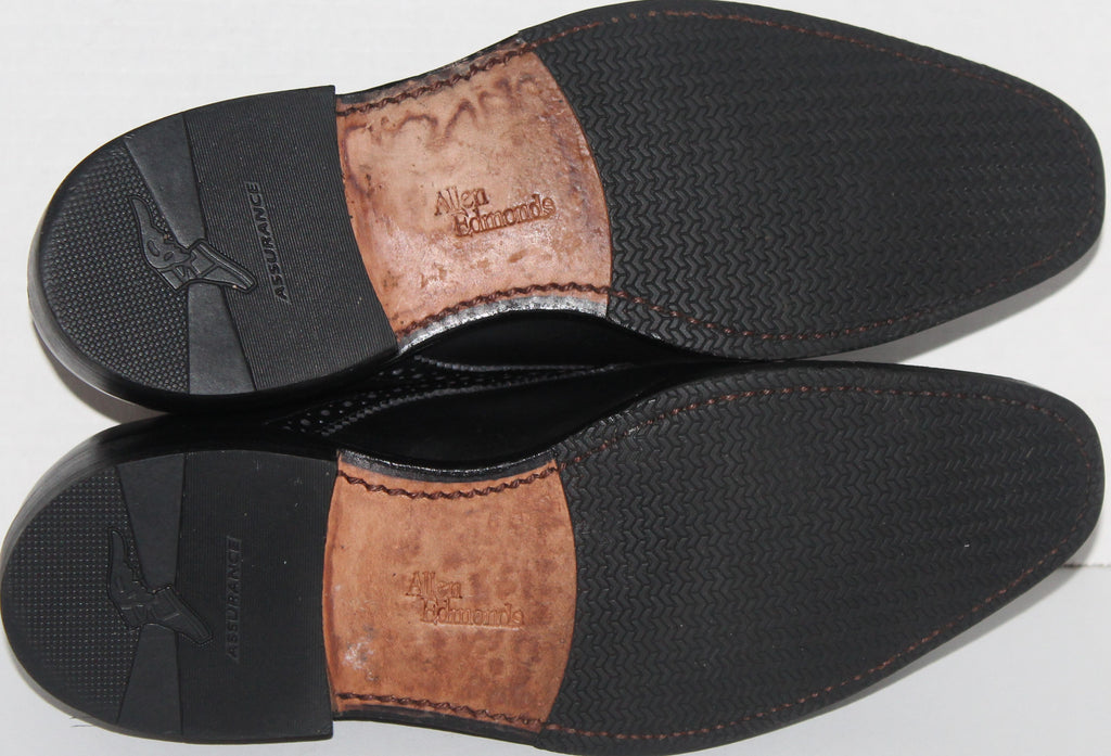 Men Shoes "ALLEN EDMONDS" Loafers Size 7D Black Leather