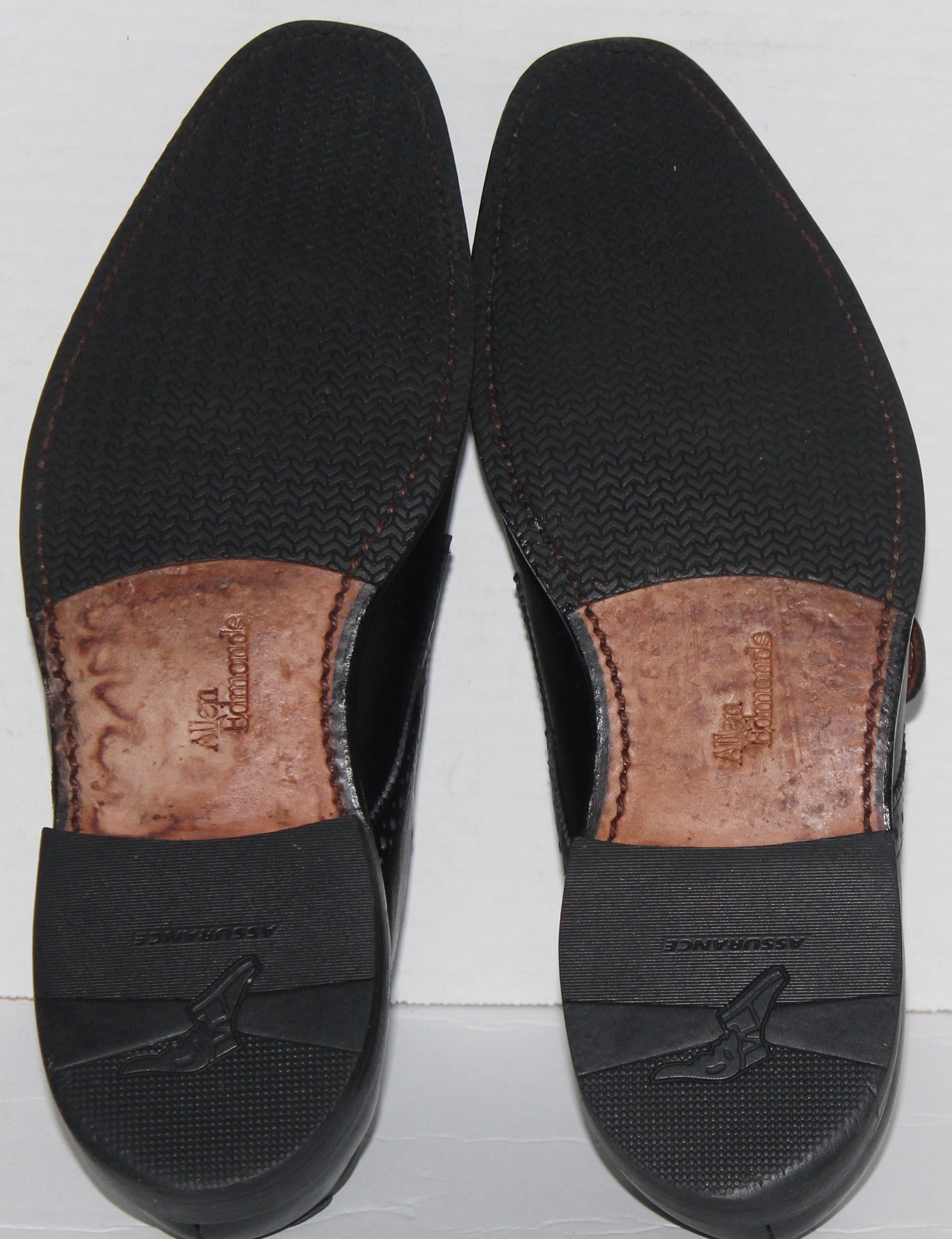 Men Shoes "ALLEN EDMONDS" Loafers Size 7D Black Leather