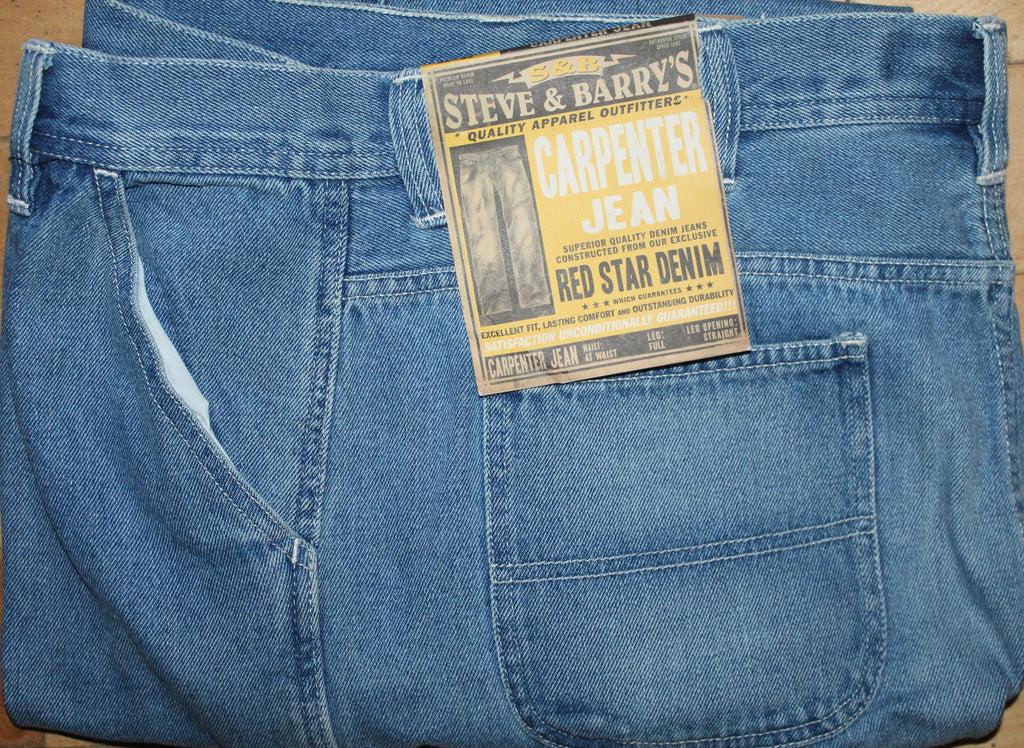 Men Jeans "STEVE & BARRY"CARPENTER Size 38X32 NWT