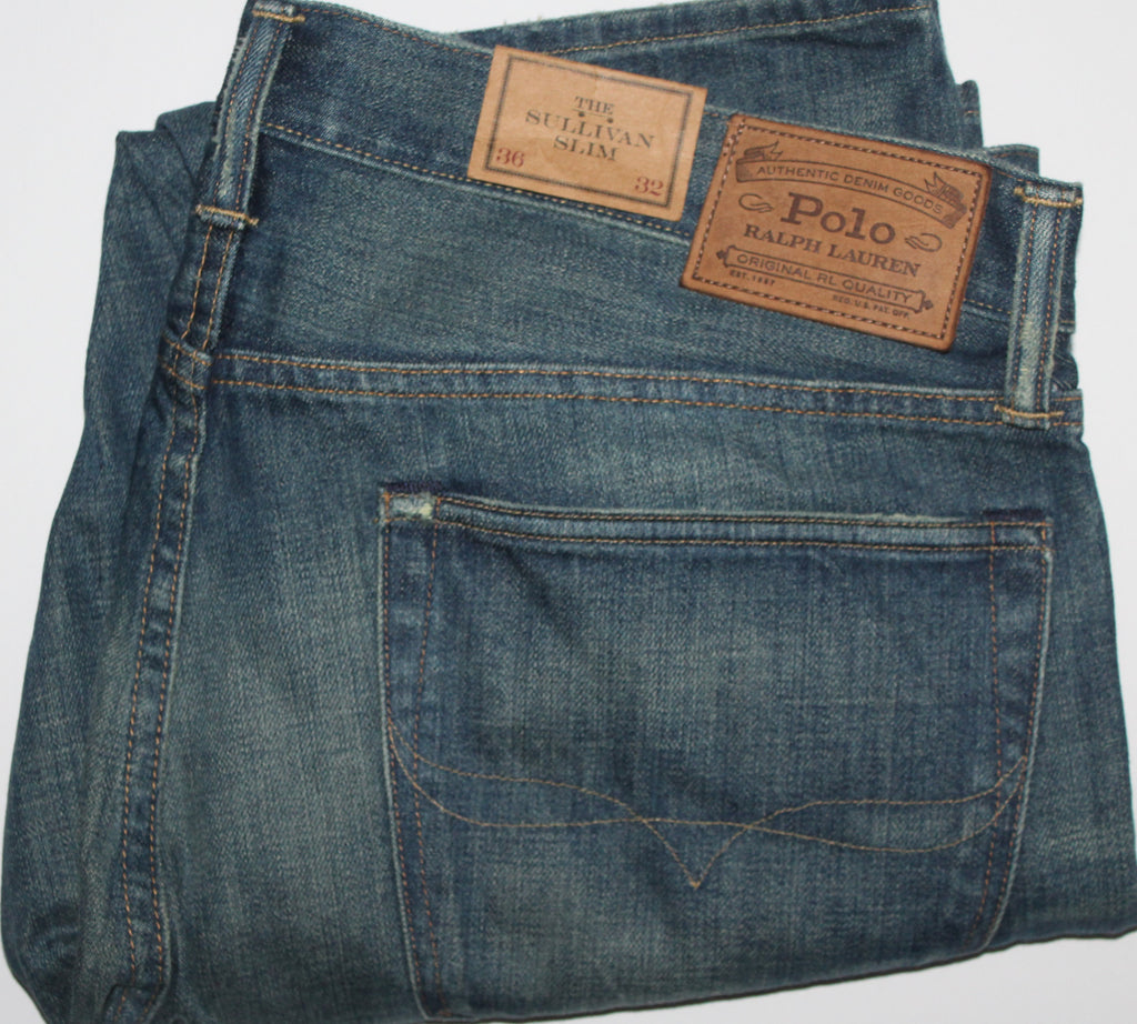Men Jeans "POLO"Ralph Lauren Size 36X32 The Sullivan Slim NWT