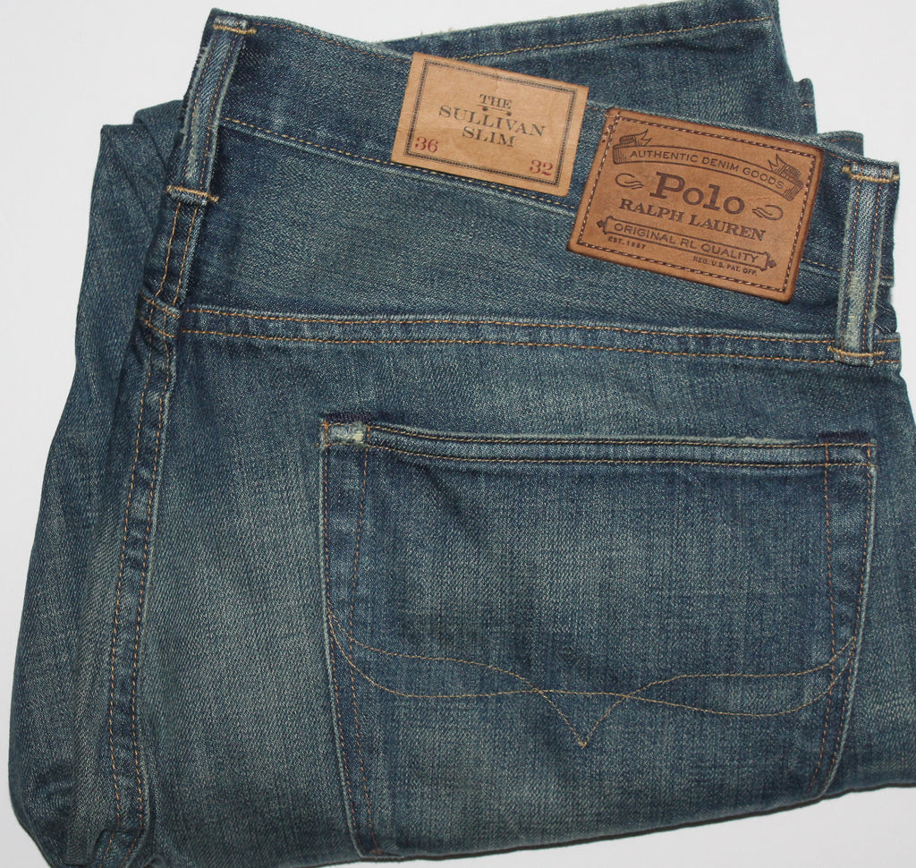 Men Jeans "POLO"Ralph Lauren Size 36X32 The Sullivan Slim NWT