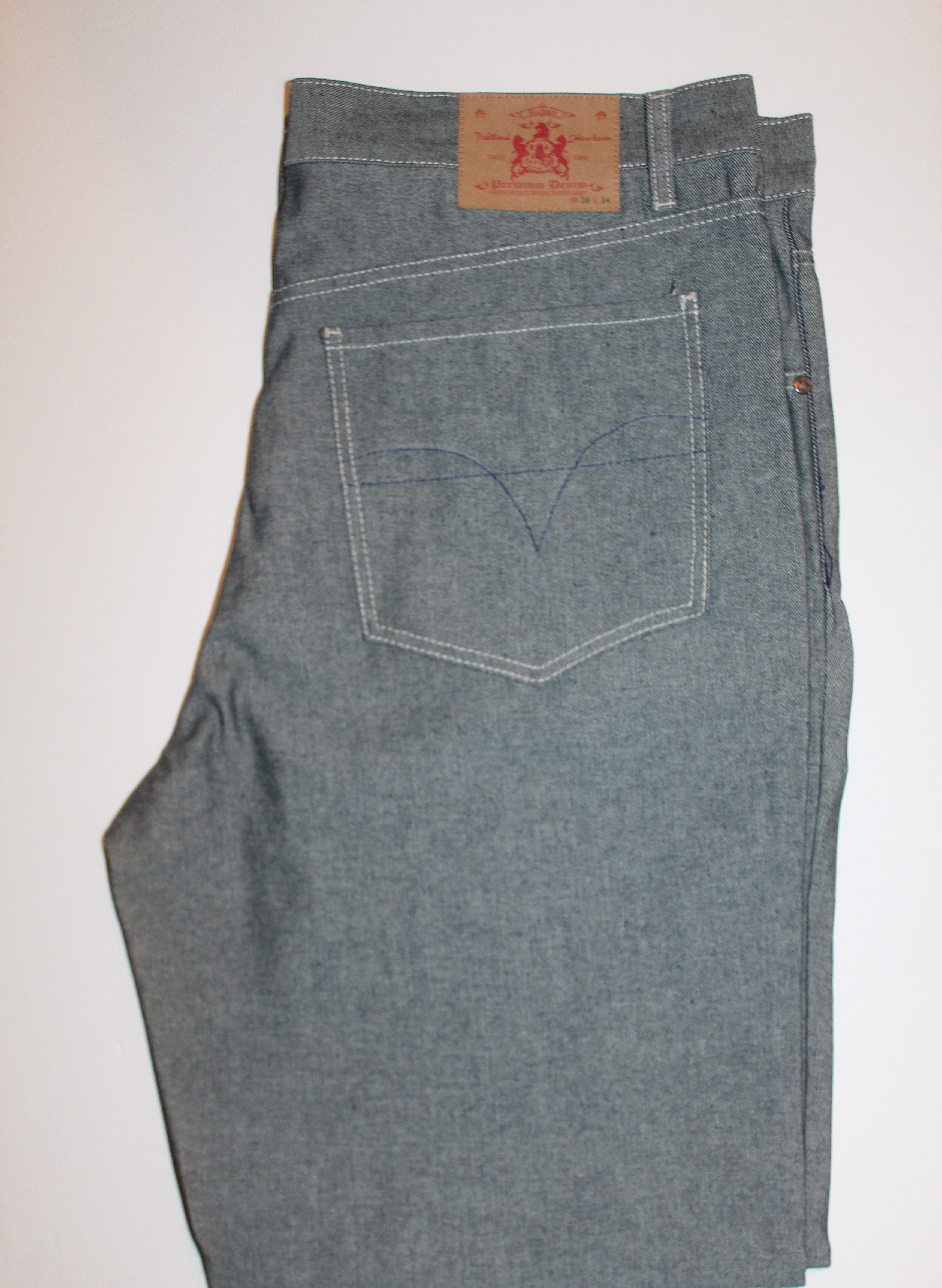 Men Jeans "REBOOT" Size 38X34 5 Pockets Cotton/Poly