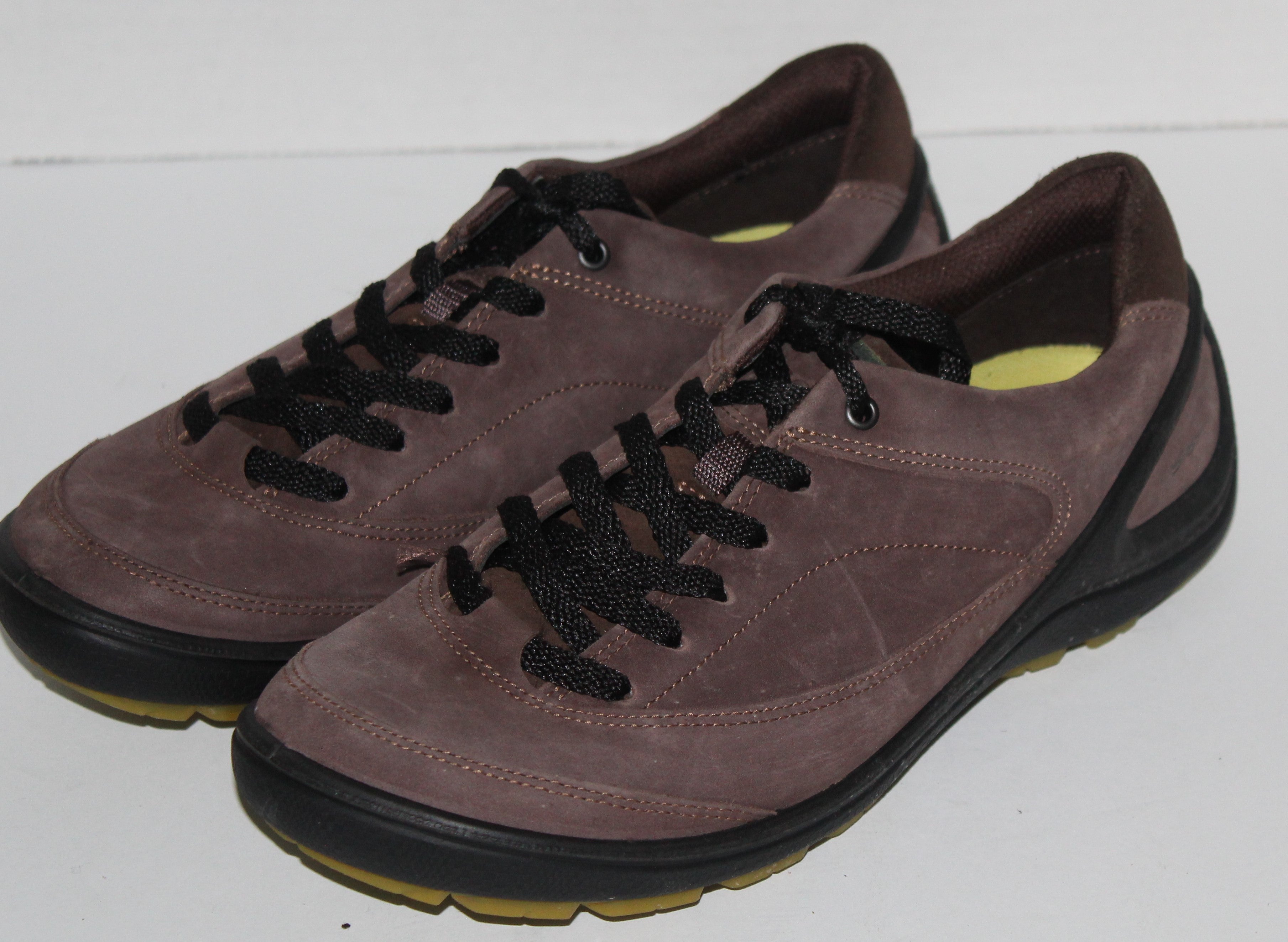 Women Shoes "ECCO" Sport Oxfords Size US 7.5 EU 38 Brown