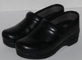 Women Shoes "DANSKO"Leather Clogs Size US 7.5 EU 38 Black