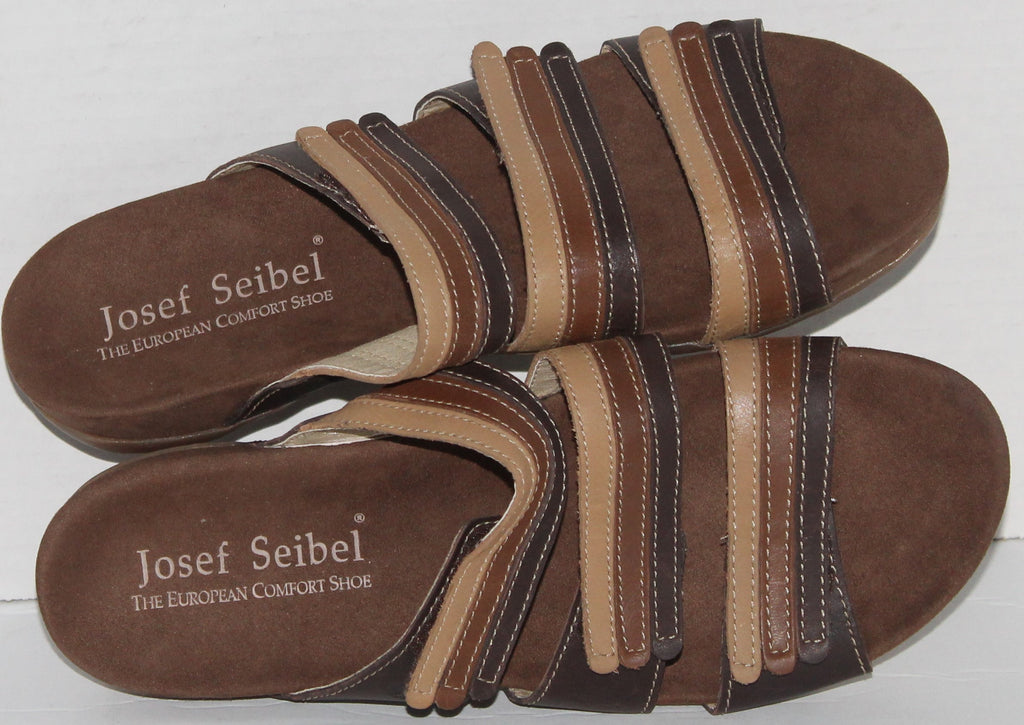 Women Shoes "JOSEF SEIBEL" Mules Size US 8.5 EU 39 Brown NEW