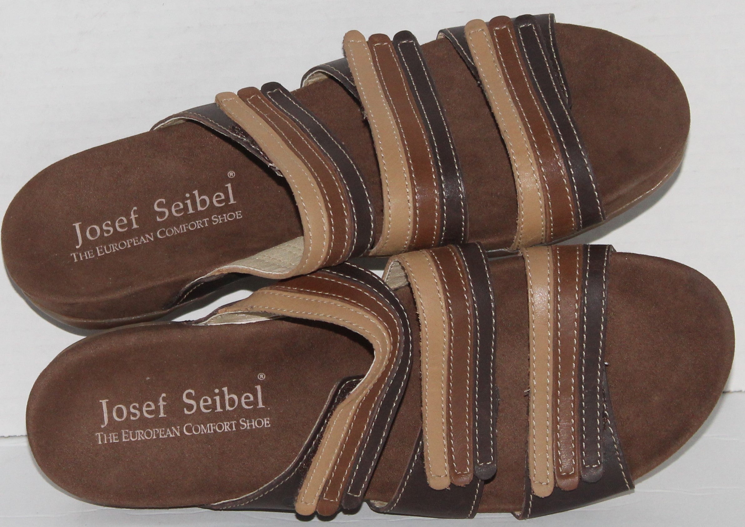 Women Shoes "JOSEF SEIBEL" Mules Size US 8.5 EU 39 Brown NEW