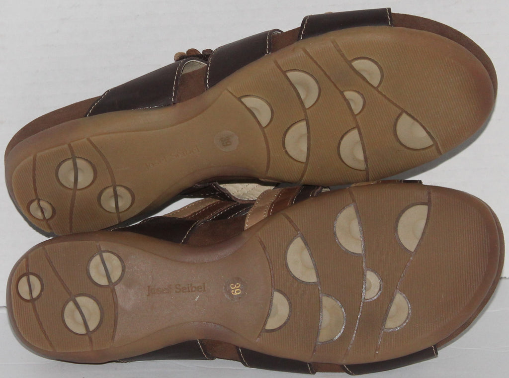 Women Shoes "JOSEF SEIBEL" Mules Size US 8.5 EU 39 Brown NEW