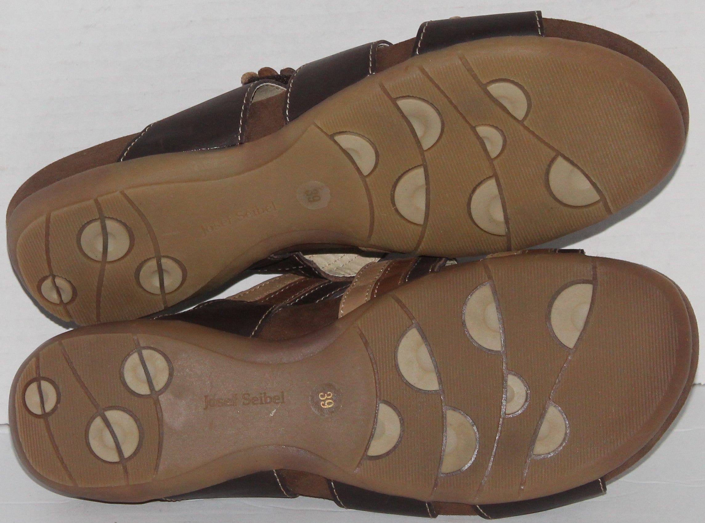 Women Shoes "JOSEF SEIBEL" Mules Size US 8.5 EU 39 Brown NEW