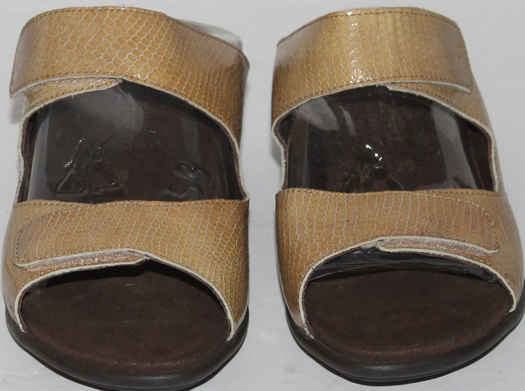 Women Shoes "MEPHISTO" Mules Size US 8.5 EU 39 Tan New