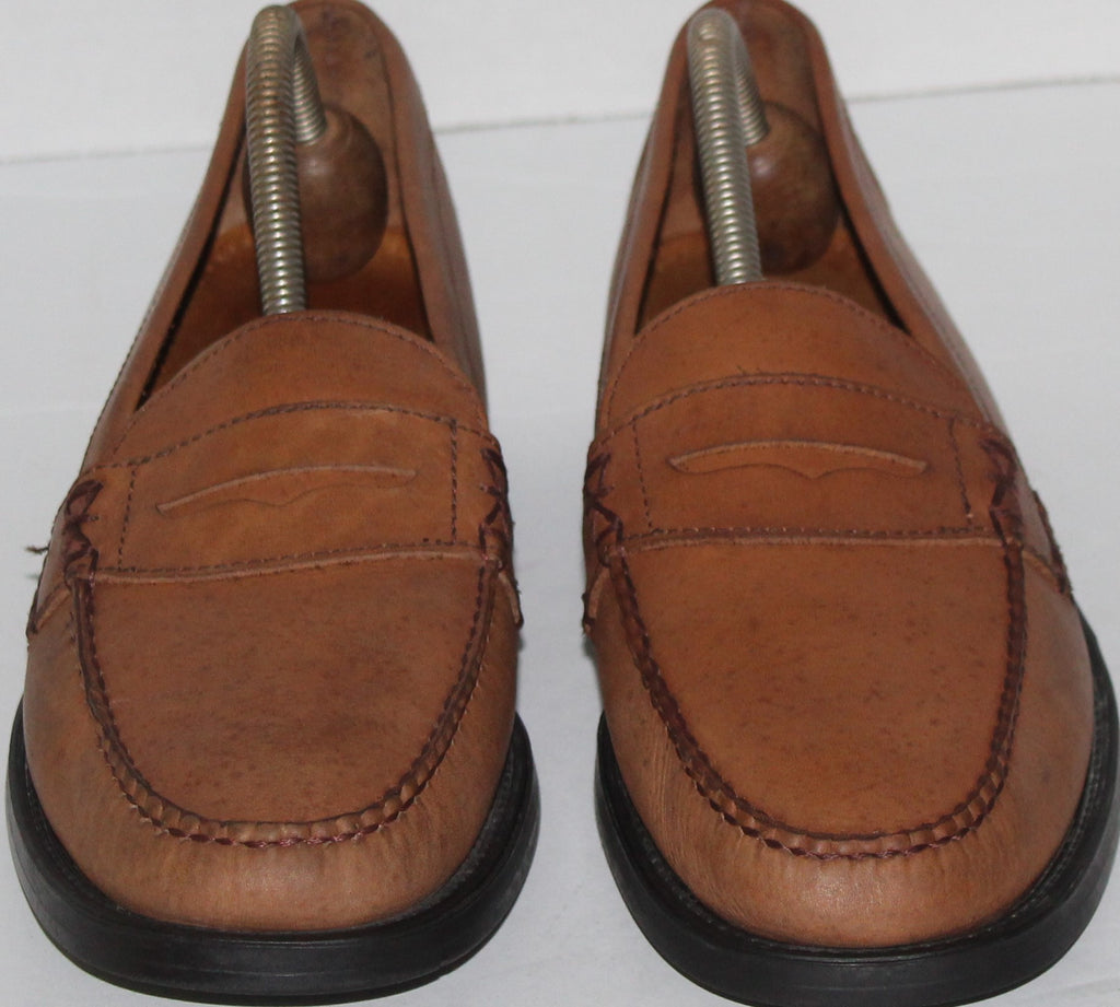 Men Leather Loafers "BASS" Weejuns Size 10M Brown