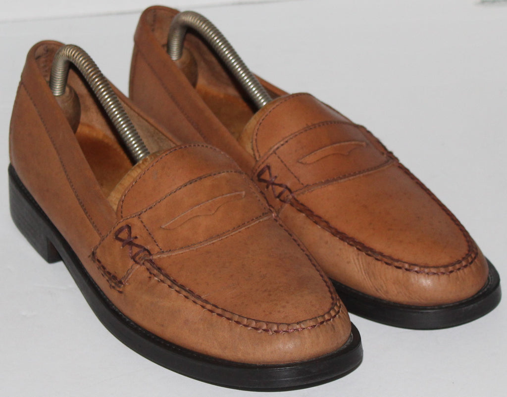 Men Leather Loafers "BASS" Weejuns Size 10M Brown